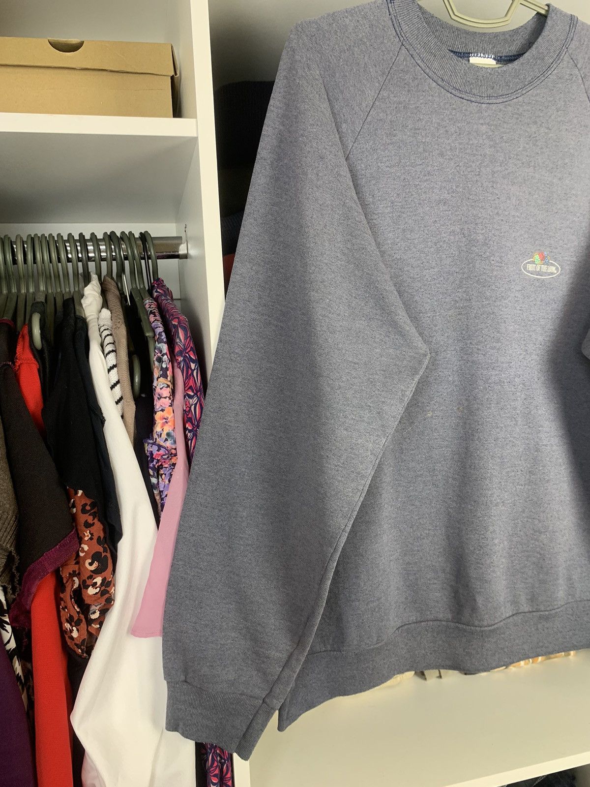 Fruit Of The Loom Vintage Fruit Of The Loom Faded Blank Sweatshirt Size US L / EU 52-54 / 3 - 10 Thumbnail