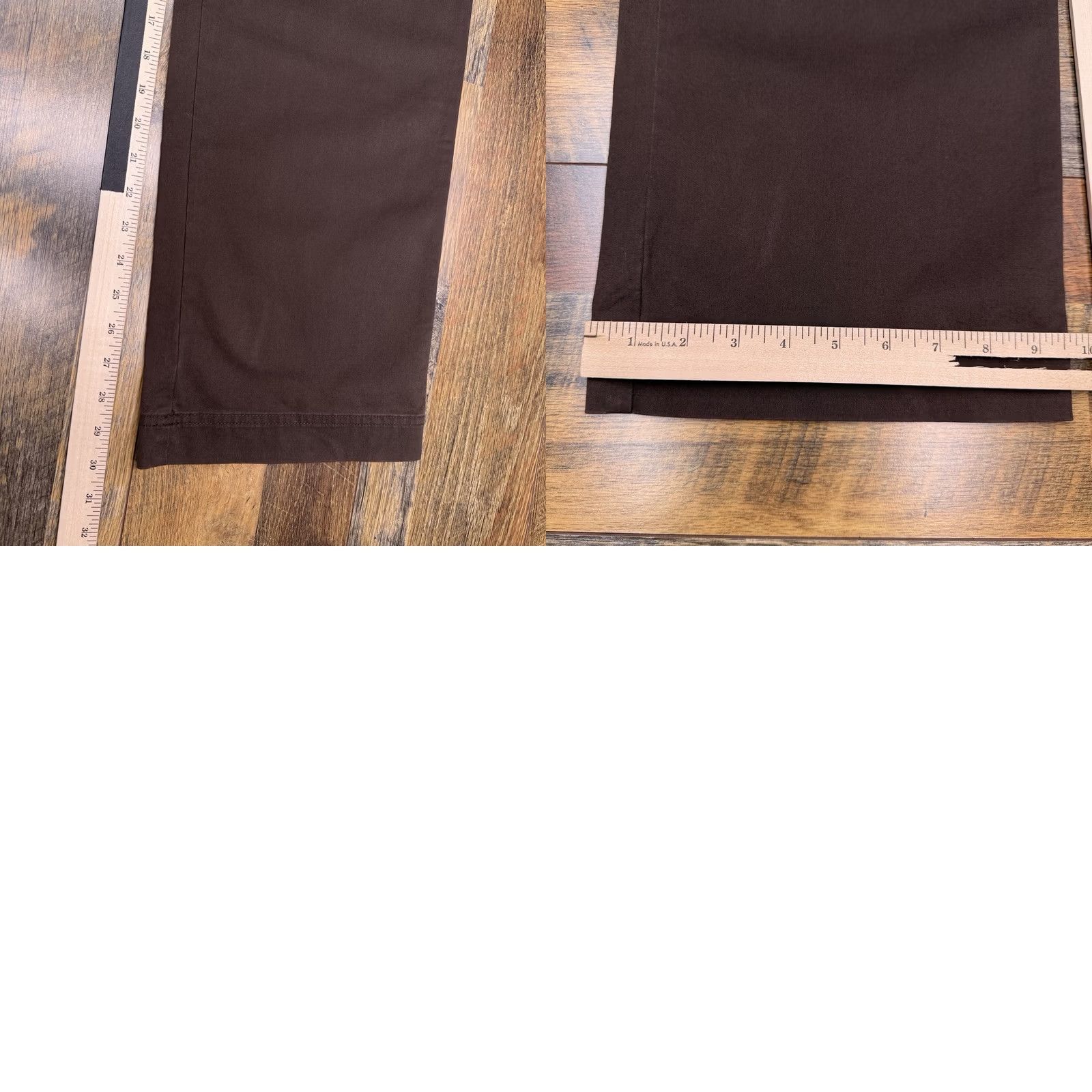Eddie Bauer Eddie Bauer Mercer Fit Pants Womens 10 Short Mid Rise Stretch Brown Chino Casual Travel Regular Straight City 30 Inseam Mens? Girls? Size 32" / US 10 / IT 46 - 10 Thumbnail