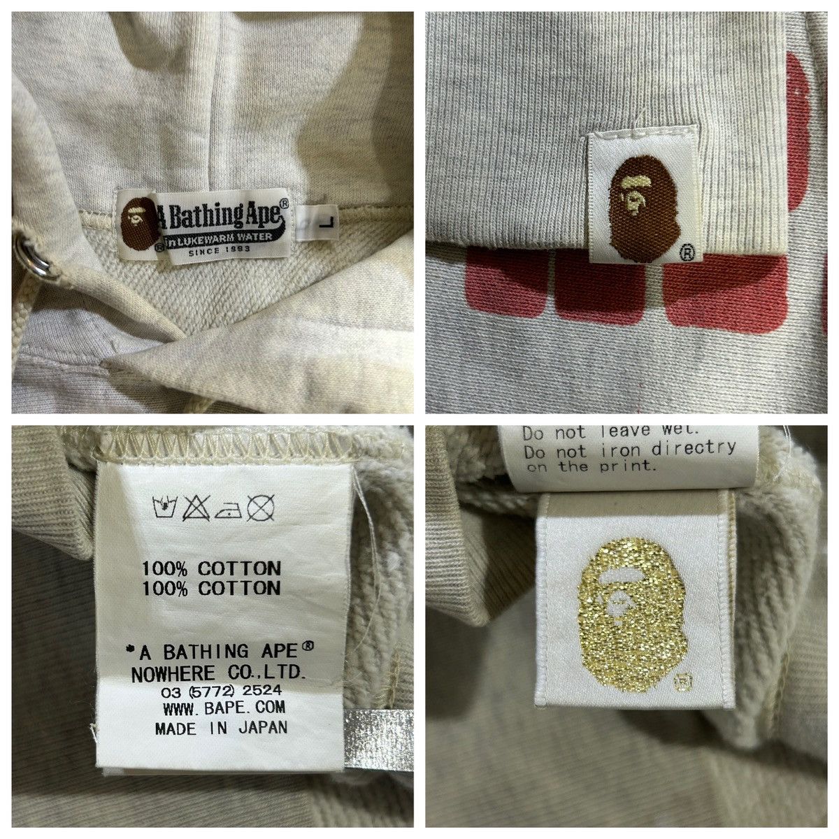 Bape Bape Pullover All Logo Hoodie Size US L / EU 52-54 / 3 - 7 Thumbnail