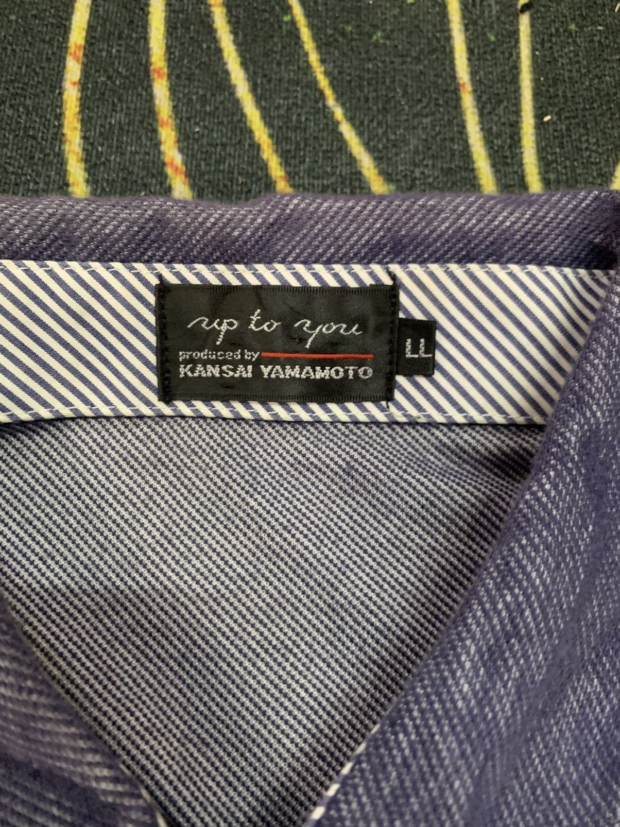 Kansai Yamamoto Kansai Yamamoto Denim Polo (RARE) Size US L / EU 52-54 / 3 - 4 Thumbnail