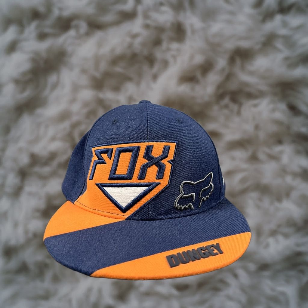 Fox Racing Fox Racing Snapback Hat Motocross Orange Navy Dungey #5 Pro Rare OSFA Men Hat Size ONE SIZE - 1 Thumbnail
