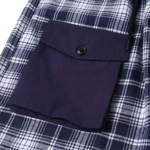 Japanese Brand 21SS Tokyo Union Navy Blue Checked Shorts Size US 32 / EU 48 - 4 Thumbnail