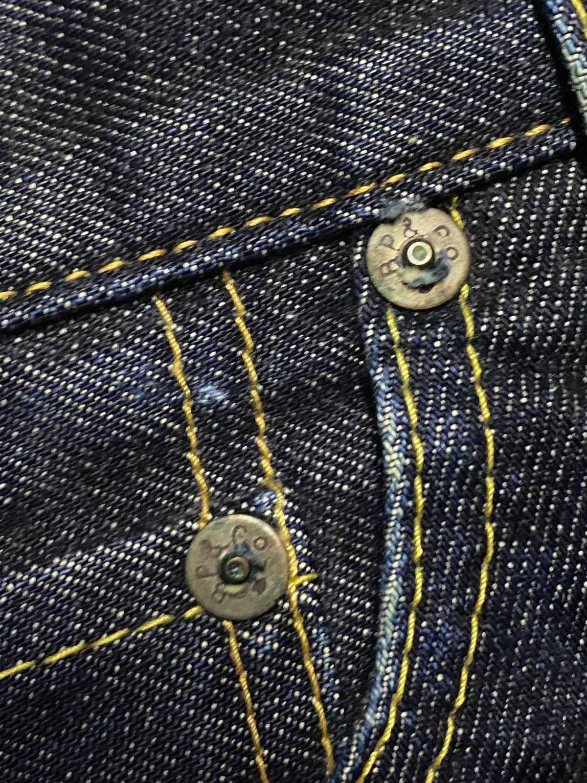 Burgus Plus Vintage Japanese Brand Burgus Blue Straight Fit Jeans Size US 30 / EU 46 - 8 Thumbnail