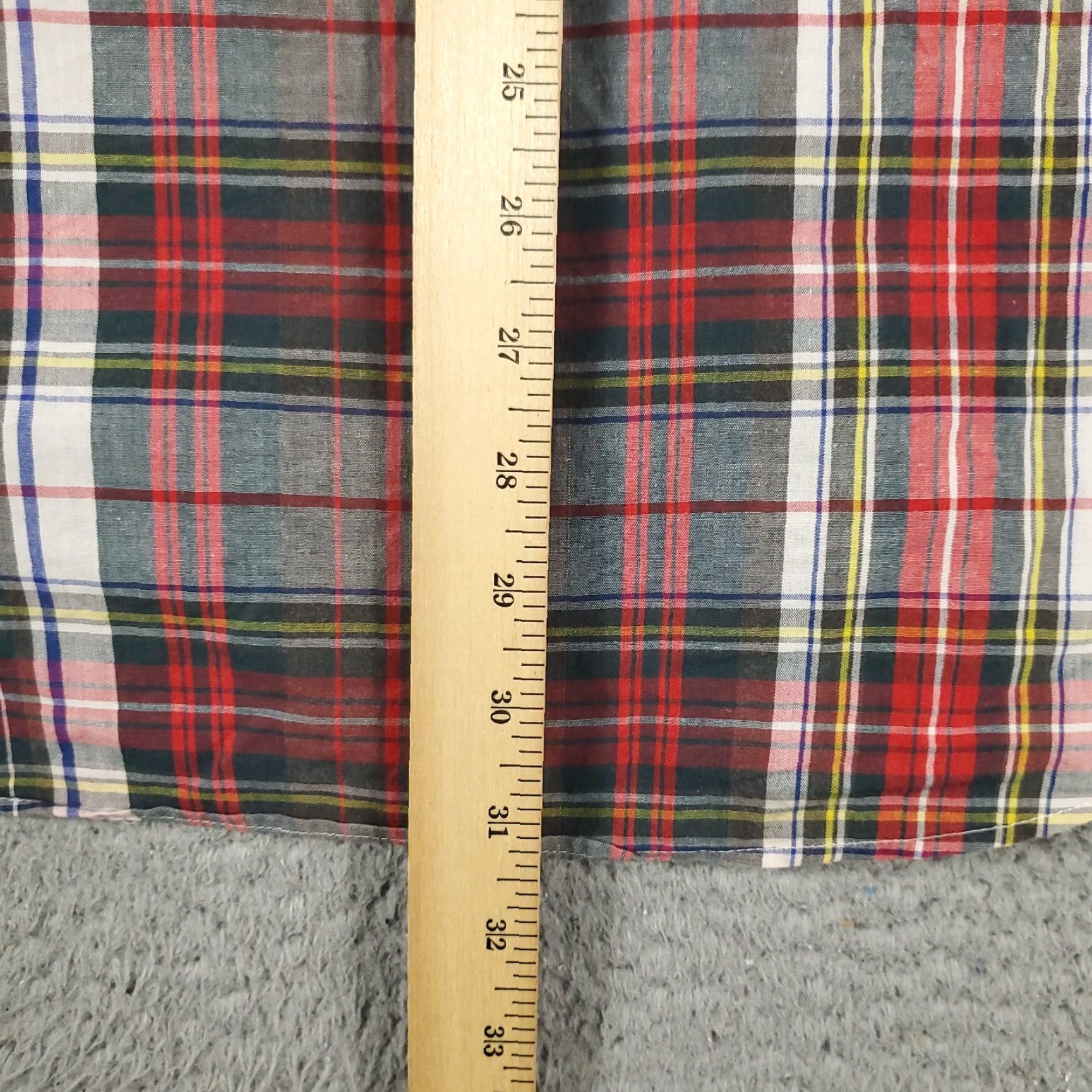 Tommy Hilfiger Tommy Hilfiger Shirt Mens Medium Red Blue Plaid Casual Button Up Short Sleeve Size US M / EU 48-50 / 2 - 4 Thumbnail