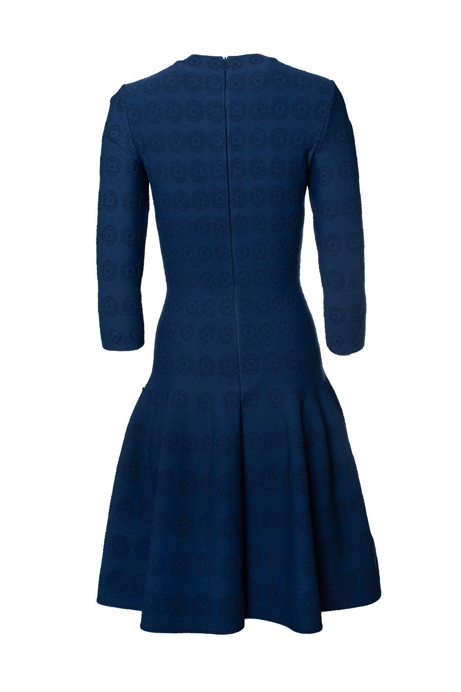 Alaia Alaia, blue flared dress with pattern Size S / US 4 / IT 40 - 3 Thumbnail