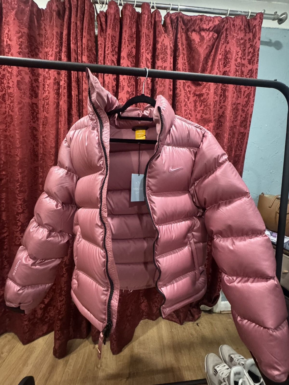Nike Nike x Nocta Pink Desert Berry Puffer Jacket (Xs) Size US XS / EU 42 / 0 - 2 Thumbnail
