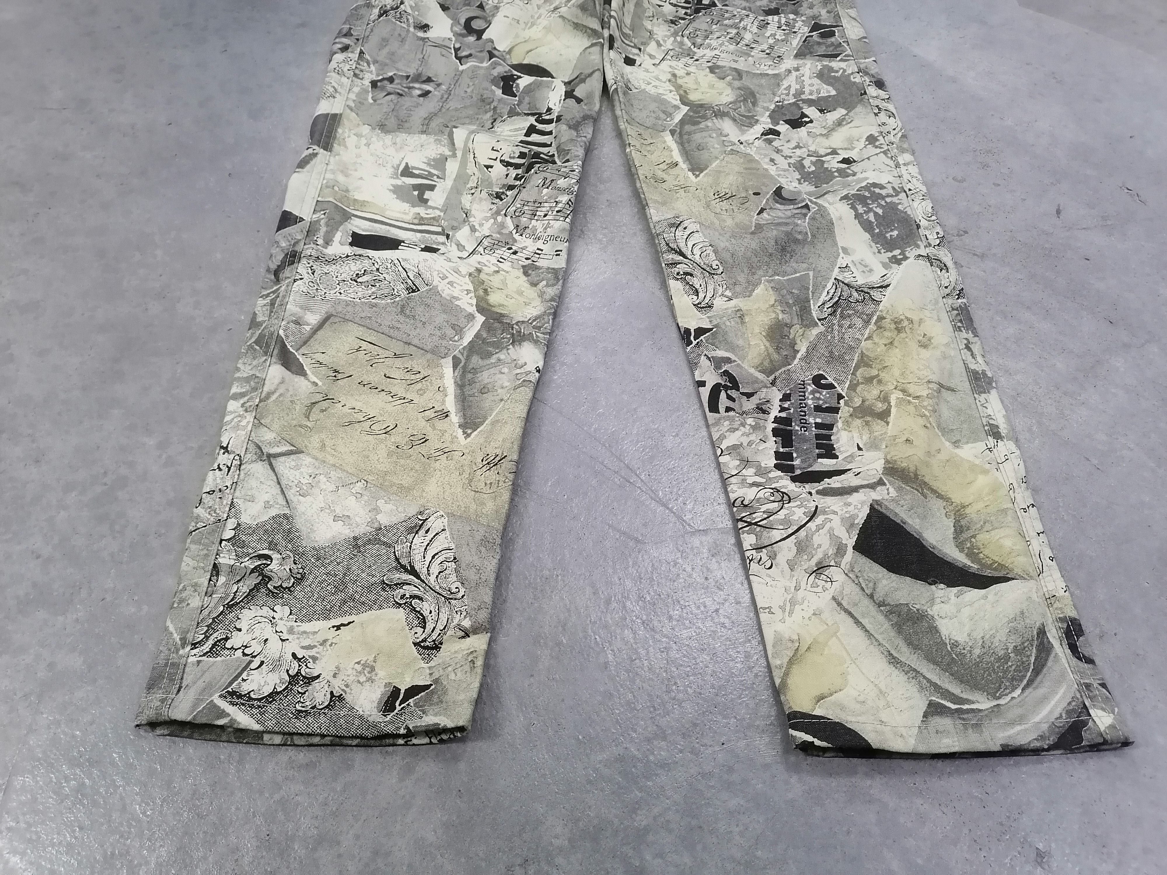 Moschino Vintage 90s Moschino Jeans Collage Print Pants Archive Italy Size US 29 - 5 Thumbnail