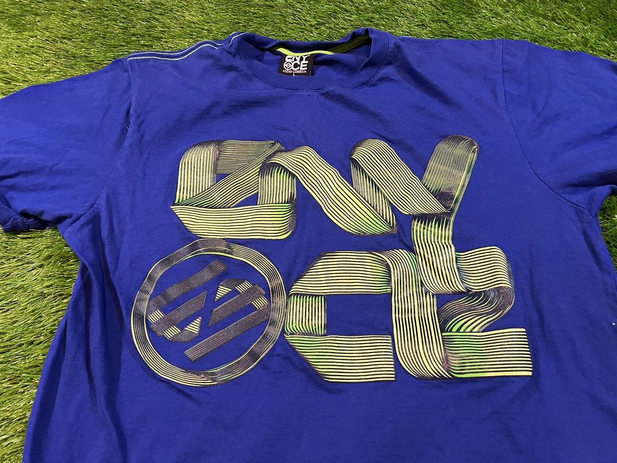 Enyce × Vintage Enyce Spell Out Blue T-shirt Y2K Hip Hop 2000s Sean Combs Size US L / EU 52-54 / 3 - 2 Thumbnail