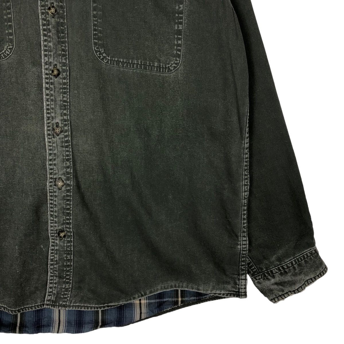 Japanese Brand 🔥Vintage Chore Jacket L.L.Bean Tartan Checked Lining Size US M / EU 48-50 / 2 - 5 Thumbnail