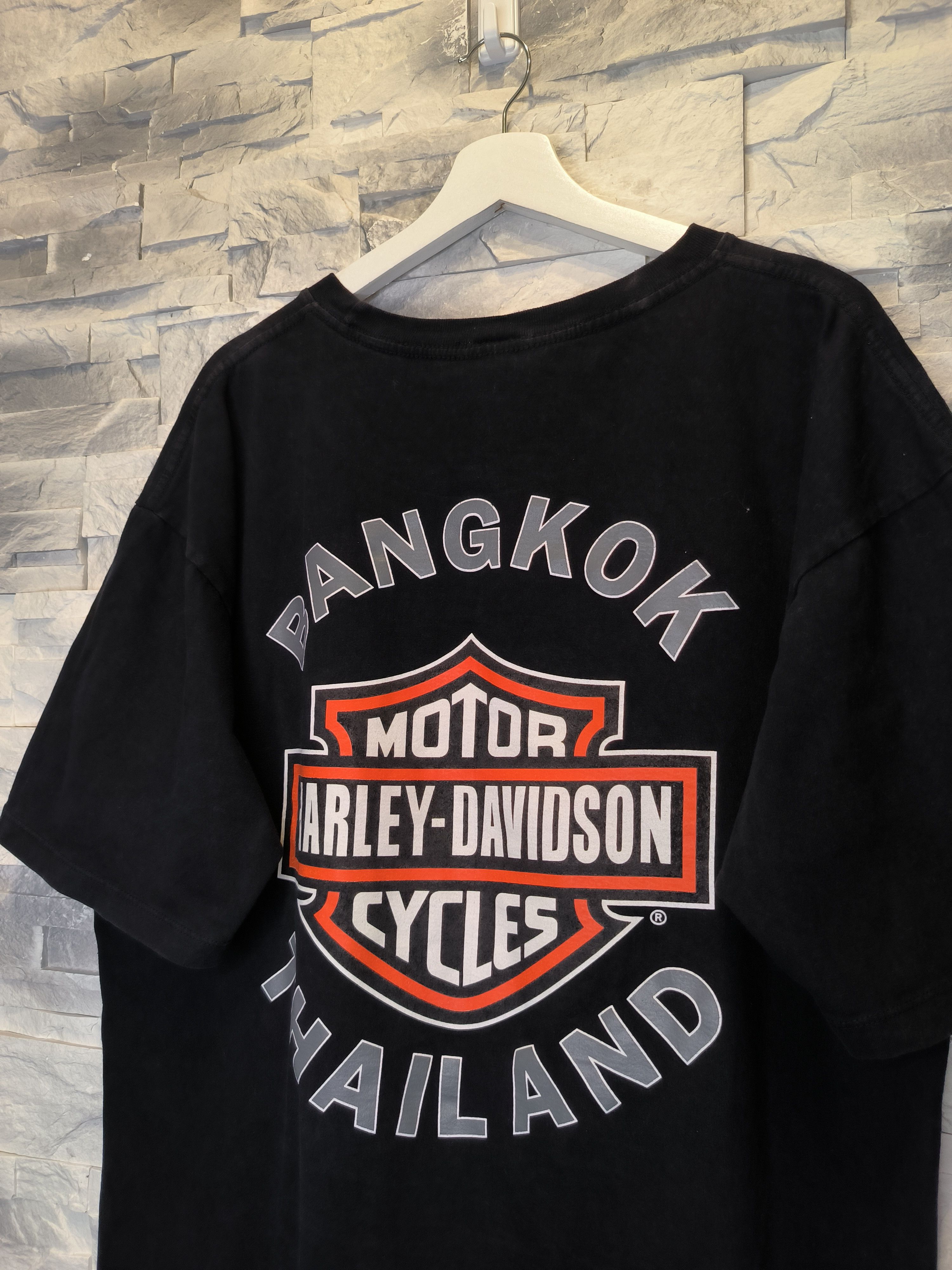 Harley Davidson Harley Davidson Vintage Tee Bangok Thailand Racing Size US XL / EU 56 / 4 - 3 Thumbnail