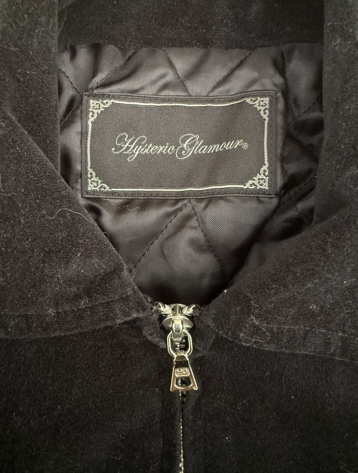 Hysteric Glamour Hysteric Glamour Embroidered Velour Zip-up Bomber Size M / US 6-8 / IT 42-44 - 4 Thumbnail
