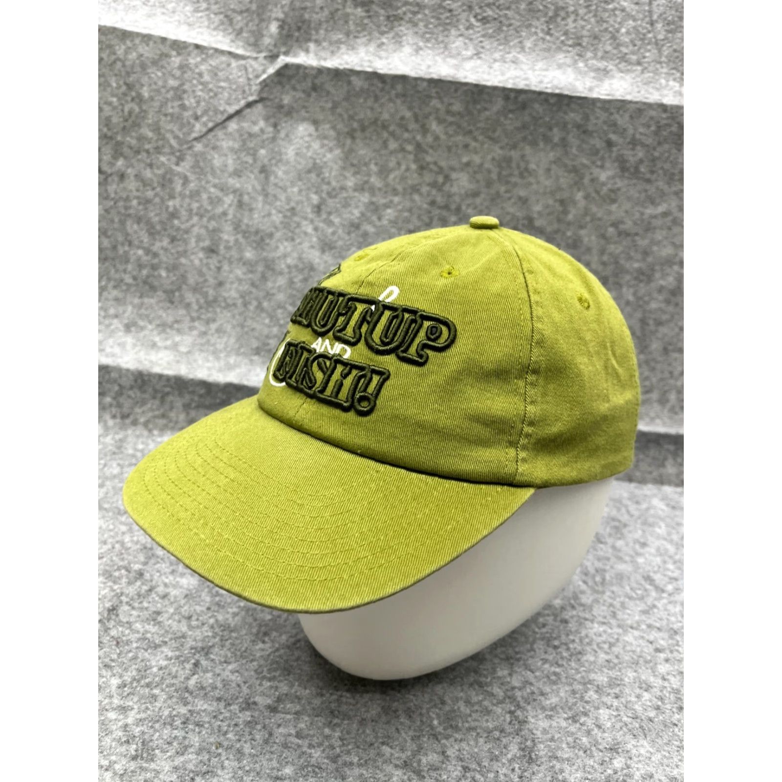 Vintage BK Shut Up & Fish! Hat Cap Strap Back Adult One Size Green Cotton Twill Baseball Cap Beach Camp Fish Hiking Accessories Mens Size ONE SIZE - 4 Thumbnail