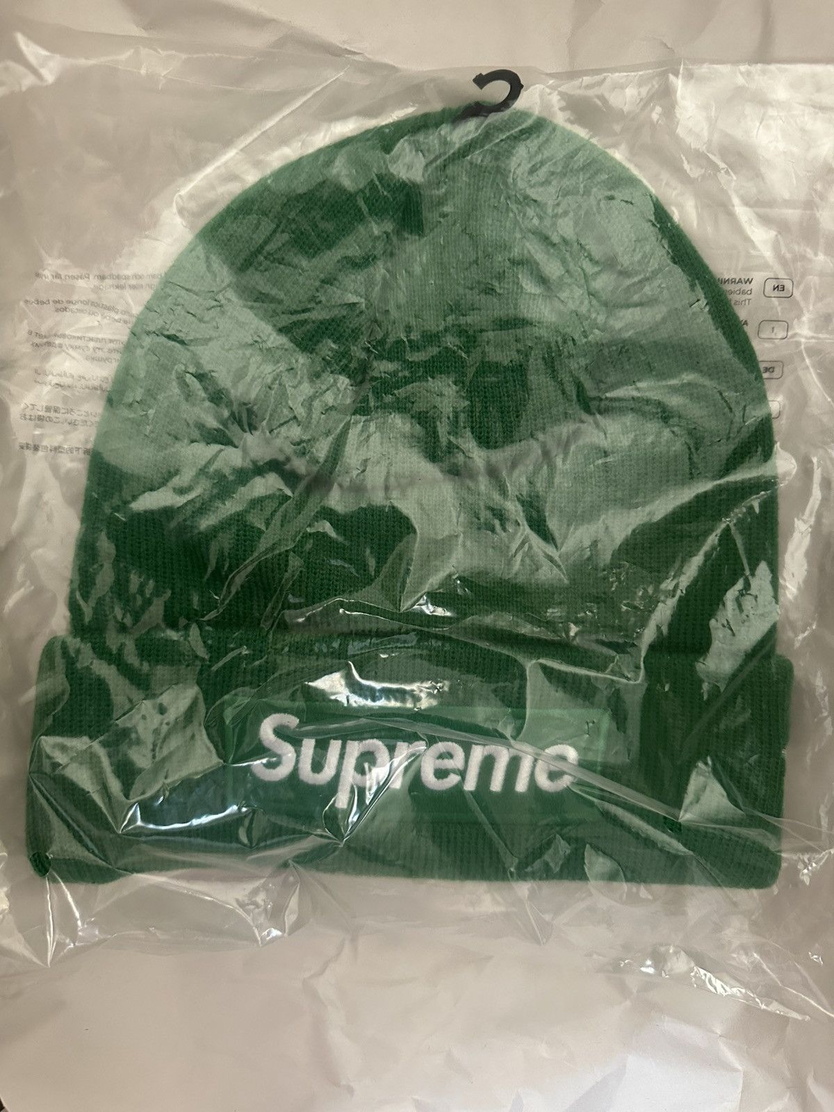 New Era × Supreme Supreme Box Logo Beanie Green Size ONE SIZE - 2 Thumbnail