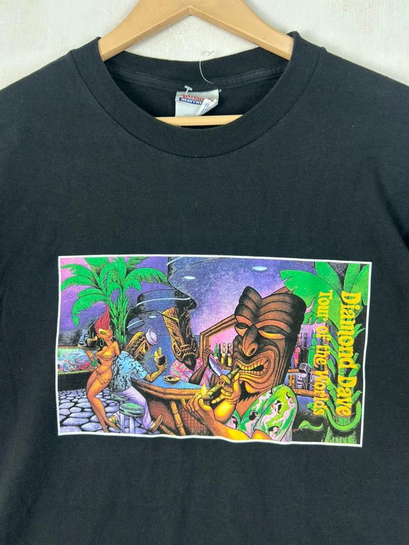 Band Tees Vintage David Lee Roth / Diamond Dave Tour of The World Tee Size US XL / EU 56 / 4 - 4 Thumbnail