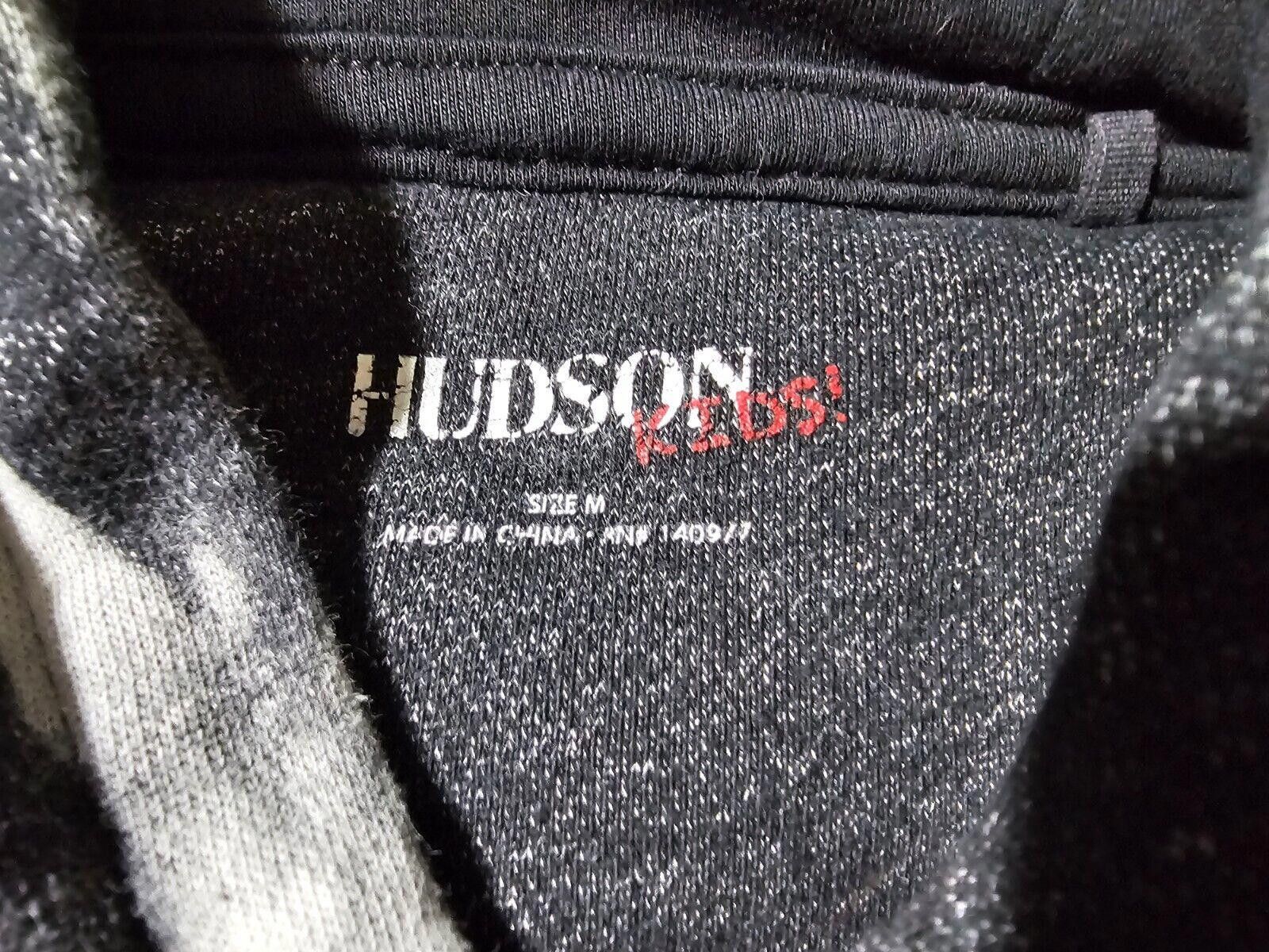 Designer Hudson Kids M Hoodie Black White Tie Dye Pullover Size US XXS / EU 40 - 3 Thumbnail