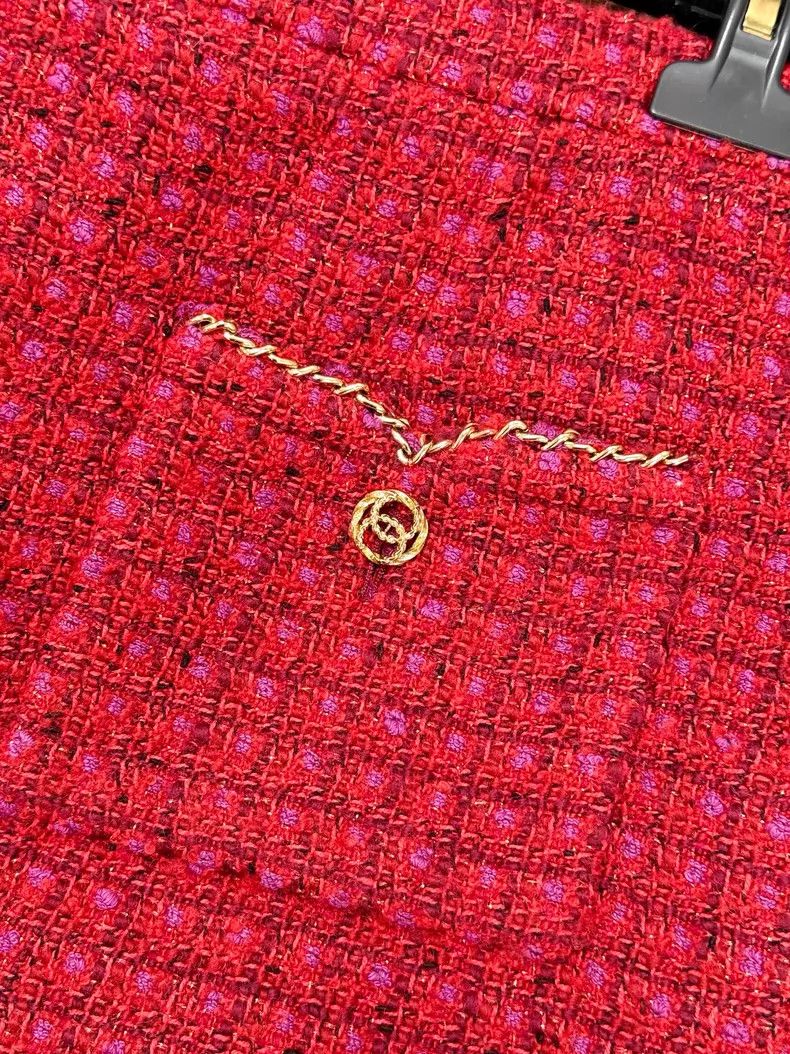Chanel Chanel Mixed-colour plaid tweed double C gold buckle skirt Size 26" / US 2 / IT 38 - 4 Thumbnail