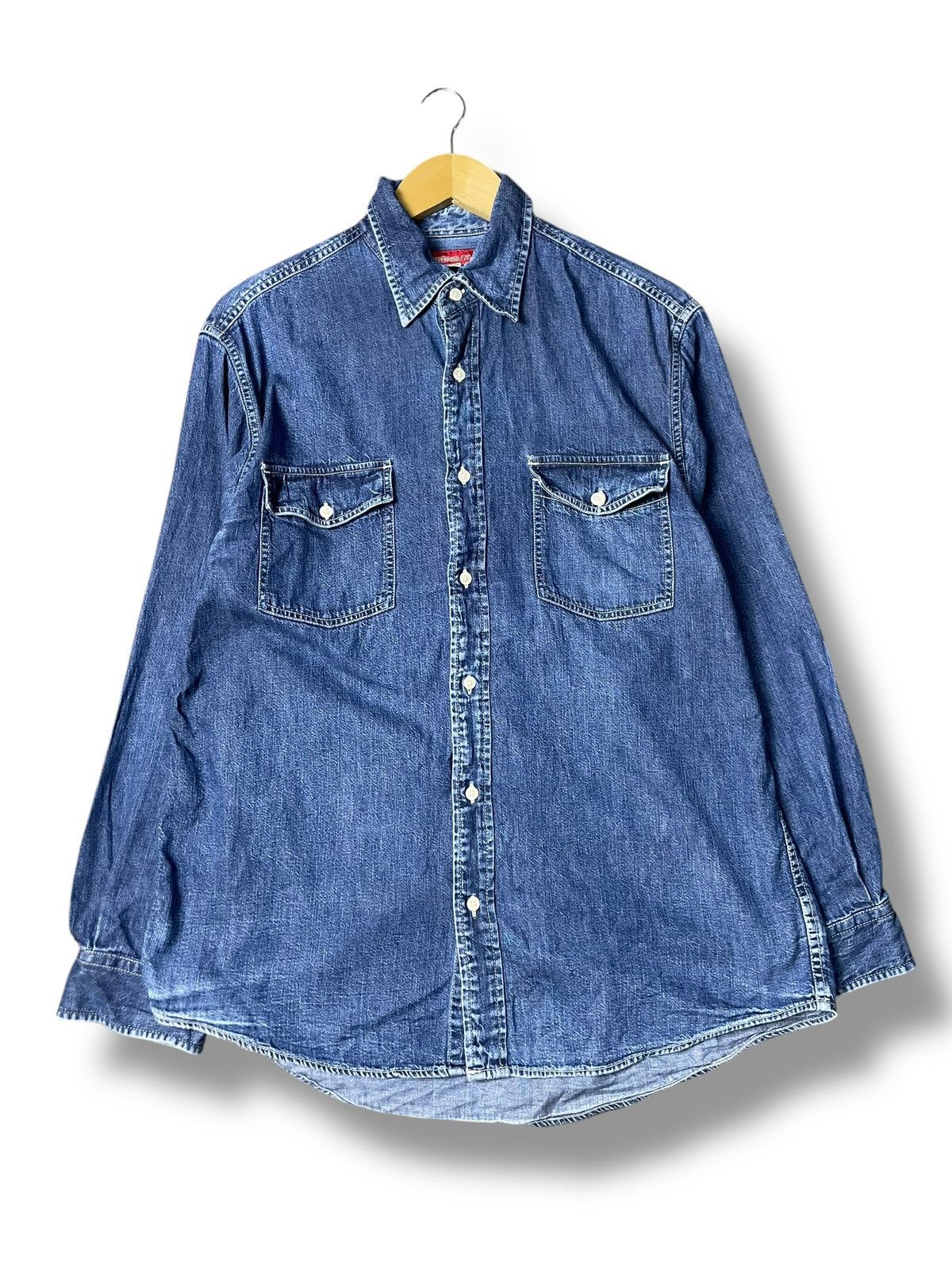 Japanese Brand × UNIONBAY × Vintage Vintage UNION BAY Button Up Denim Shirt (83) Size US L / EU 52-54 / 3 - 1 Thumbnail