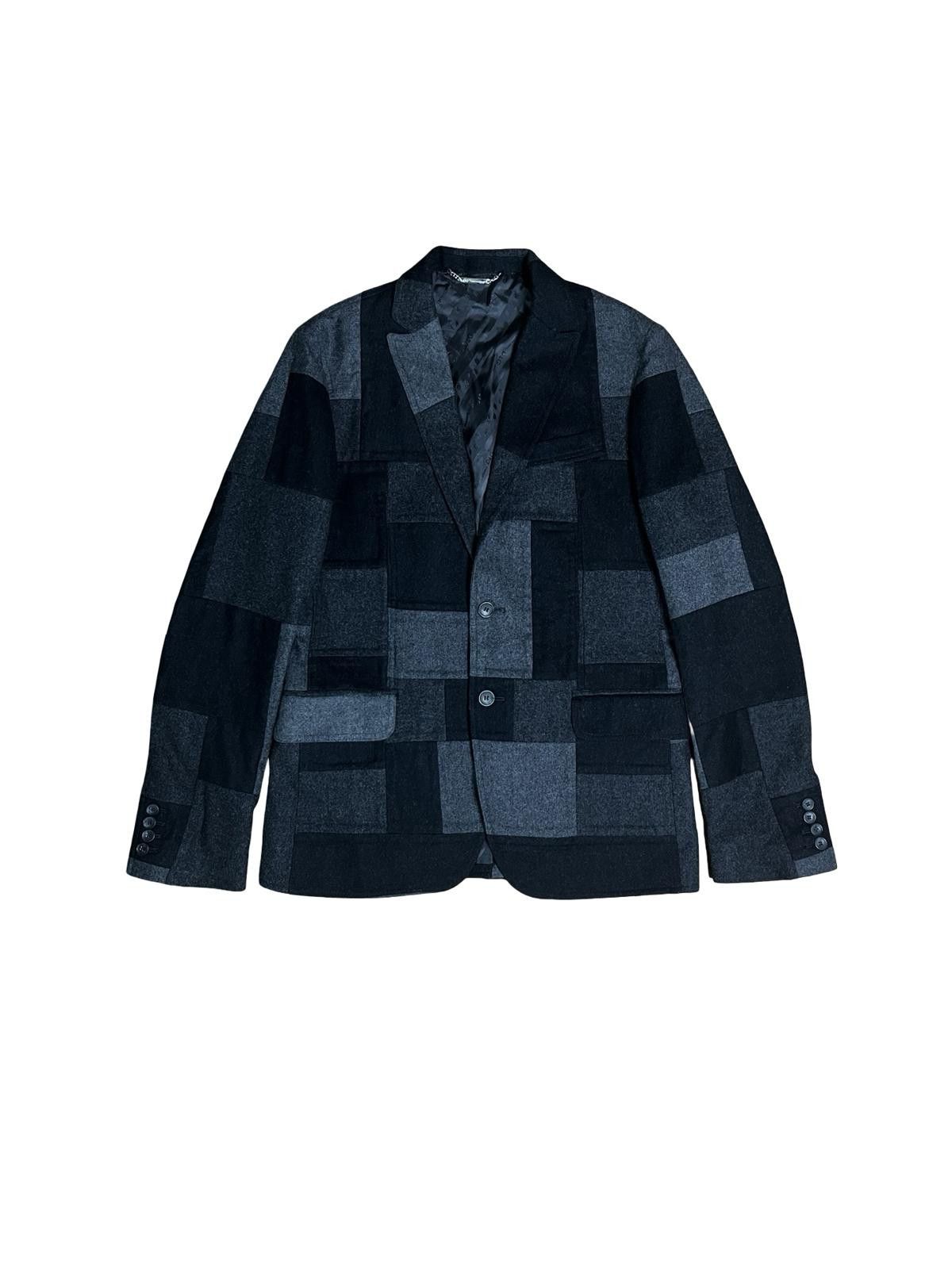 Dolce & Gabbana Dolce & Gabbana D&G Wool Cashmere Patchwork Blazer 48 Size 38R - 1 Thumbnail