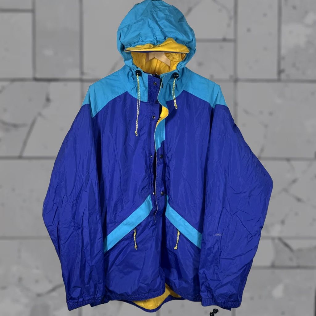 Vintage VINTAGE 1990s REI Gore Tex Jacket Mens L Blue Rain Coat Water Resistant Jacket Size US L / EU 52-54 / 3 - 1 Thumbnail