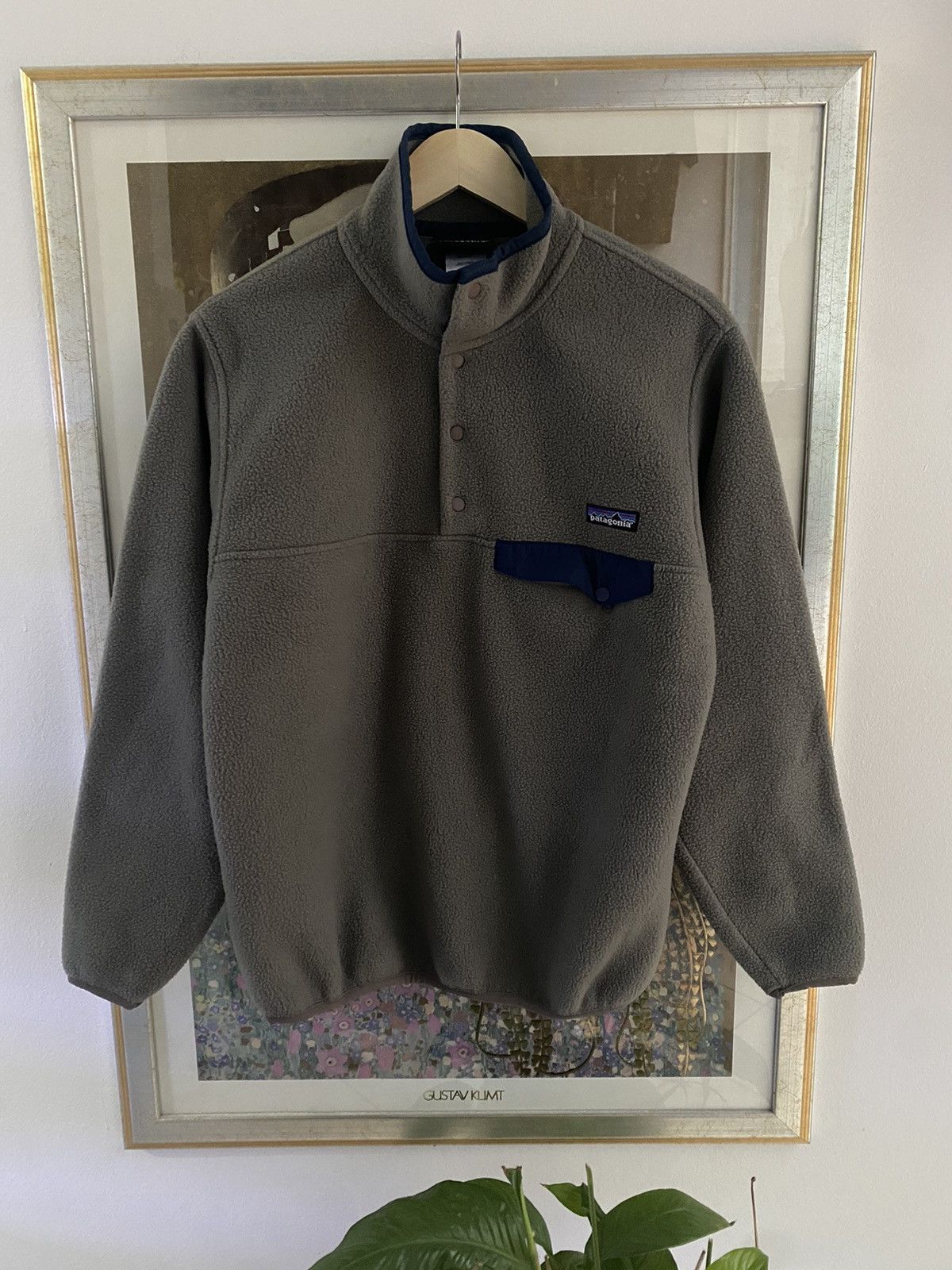 image of Patagonia Synchilla Snap Fleece in Grey, Men's (Size Small)