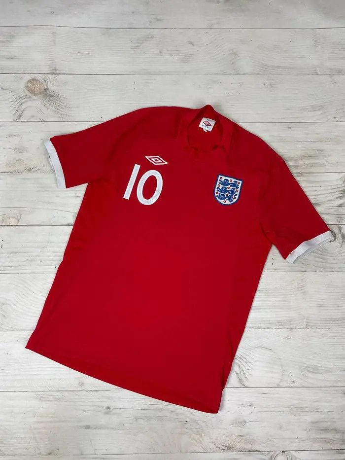 Umbro Umbro England 2010 2012 Wayne Rooney #10 Away Shirt Jersey Size US M / EU 48-50 / 2 - 2 Thumbnail