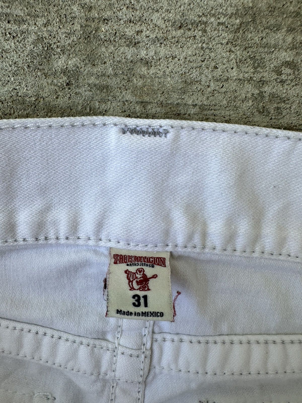 True Religion Y2K True Religion White Jeans Size US 31 - 8 Thumbnail