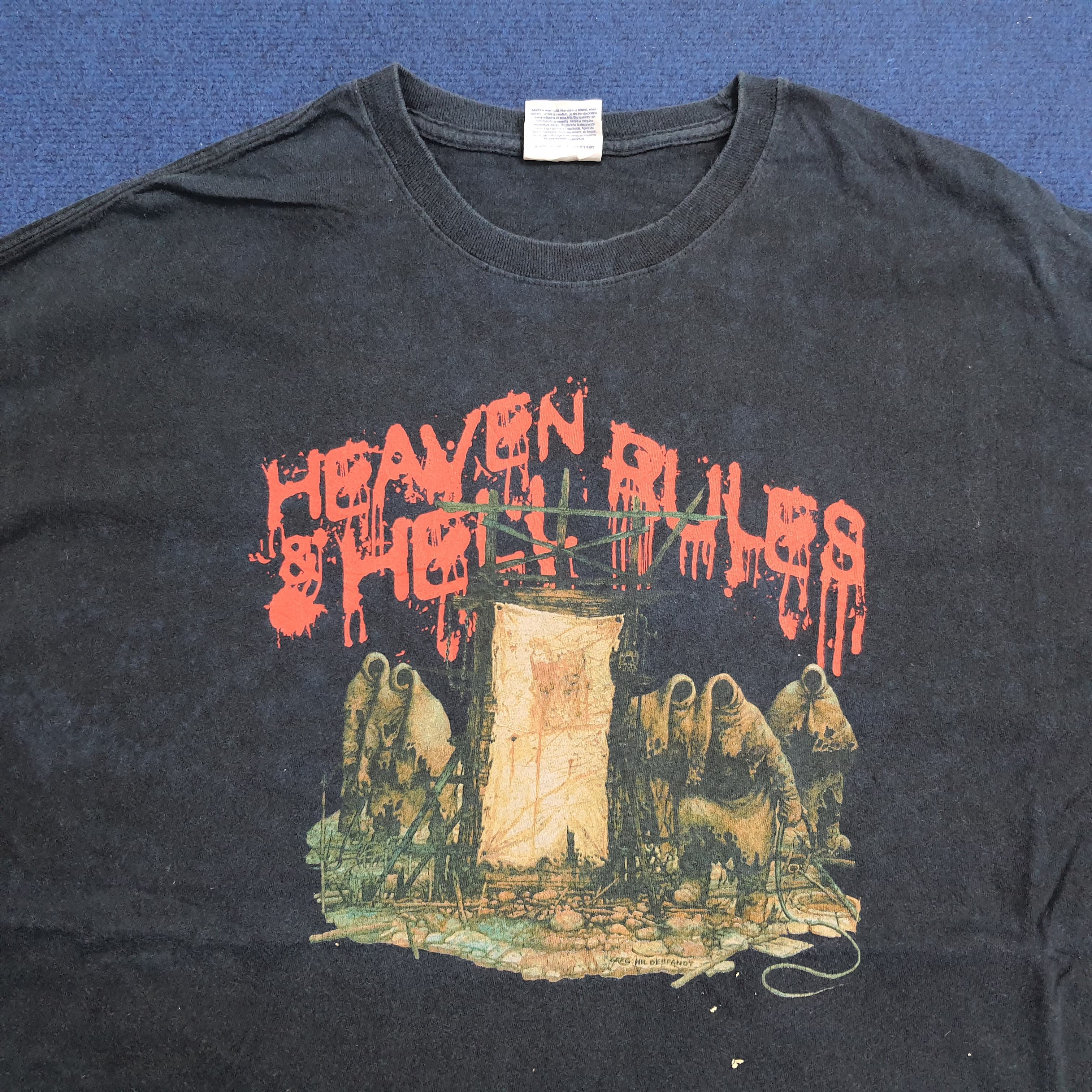 Heaven and Hell Rules Metal Band Tshirt