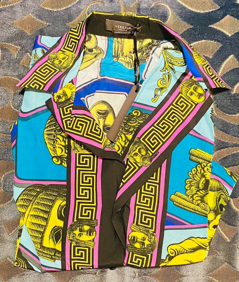 Versace Versace Mulberry silk sleeves are short Size US M / EU 48-50 / 2 - 1 Thumbnail