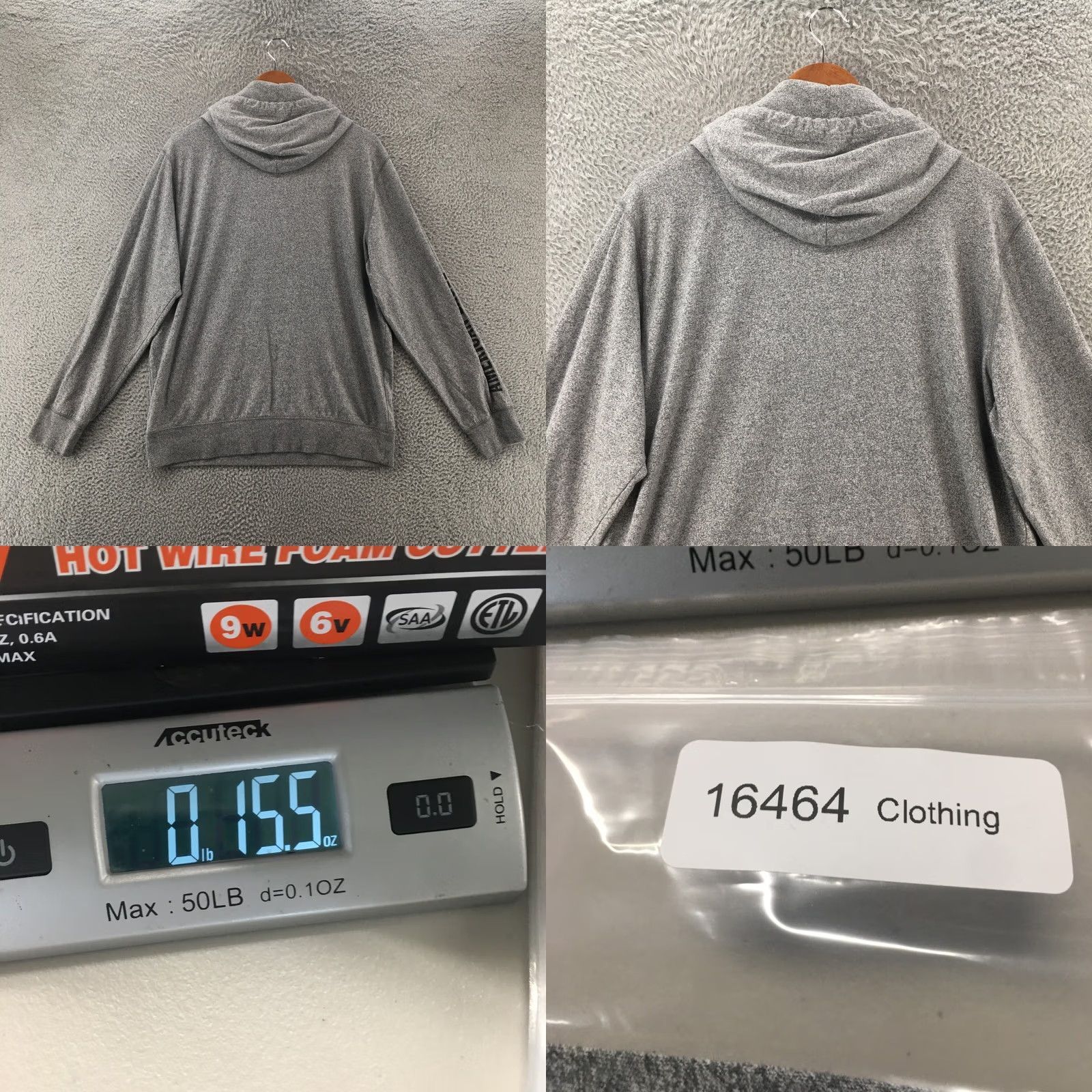 American Eagle Outfitters American Eagle Hoodie Sweatshirt Jacket Mens Large Grey Cotton Blend Pullover Size L / US 10 / IT 46 - 8 Thumbnail