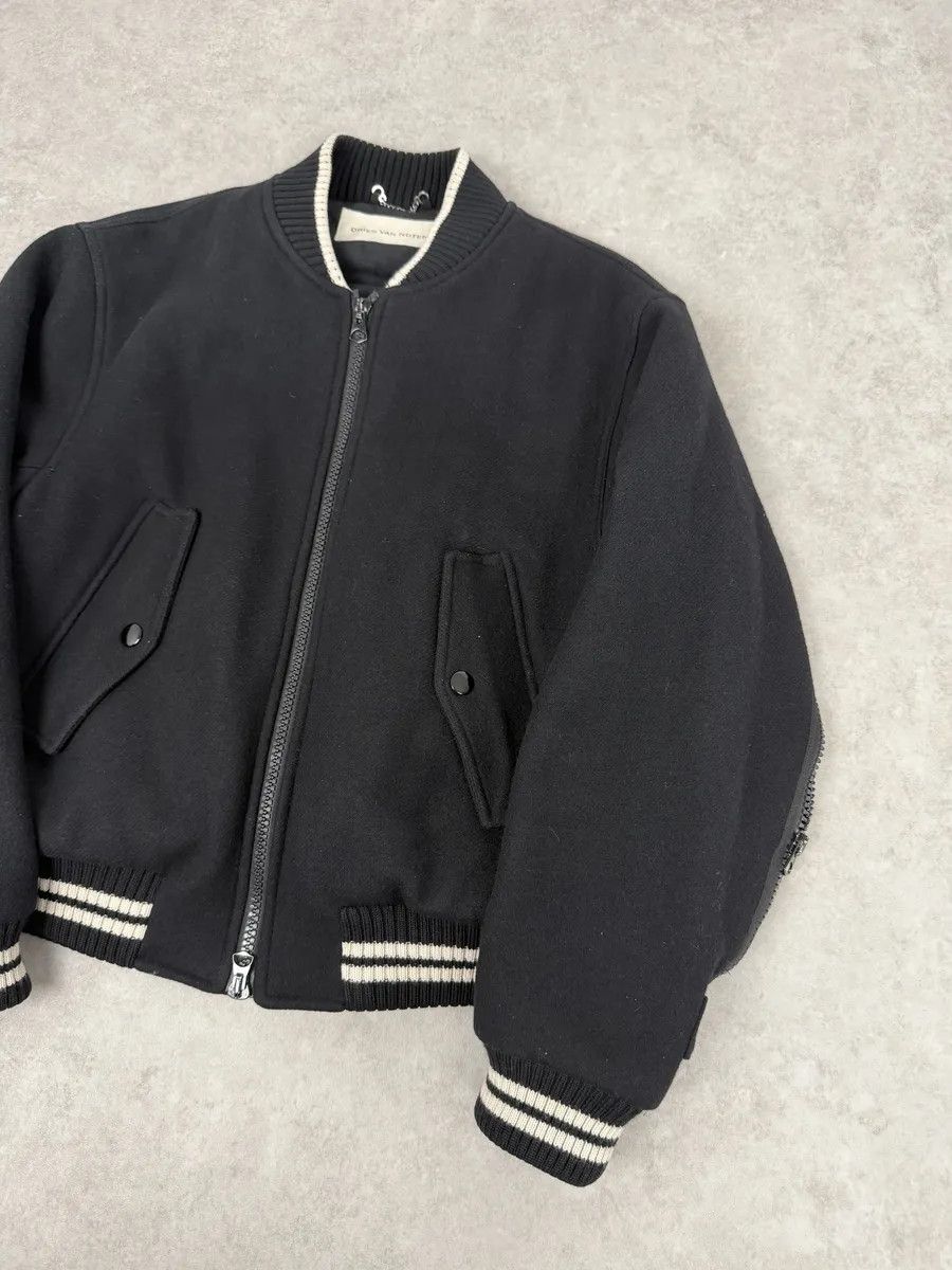 Dries Van Noten Dries Van Noten Black Wool Backzip Bomber Jacket Size US M / EU 48-50 / 2 - 10 Thumbnail