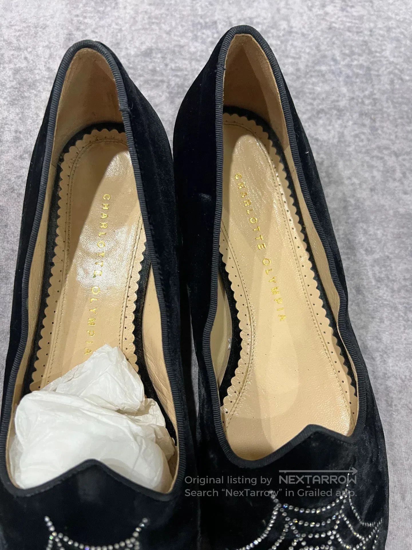Charlotte Olympia Charlotte Olympia Velvet Spider Limited Loafer. Size US 7.5 / IT 37.5 - 3 Thumbnail