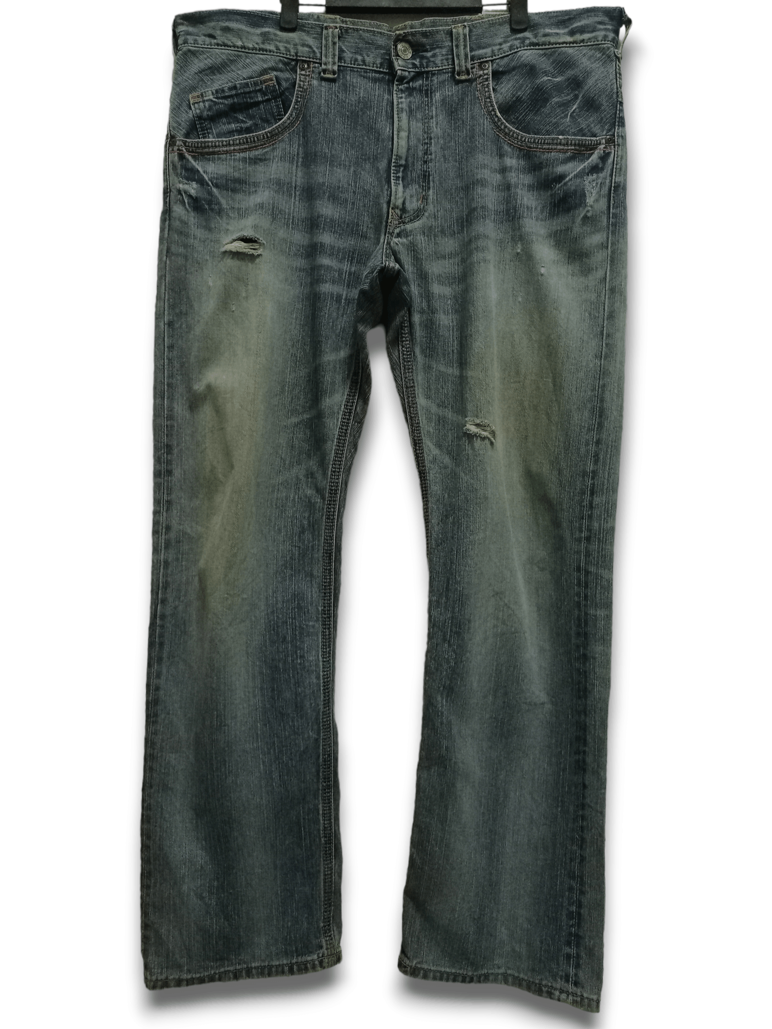 Edwin × Japanese Brand Edwin XV-S Exclusive Vintage Baggy Distressed Jeans 40x32 Size US 40 / EU 56 - 1 Thumbnail