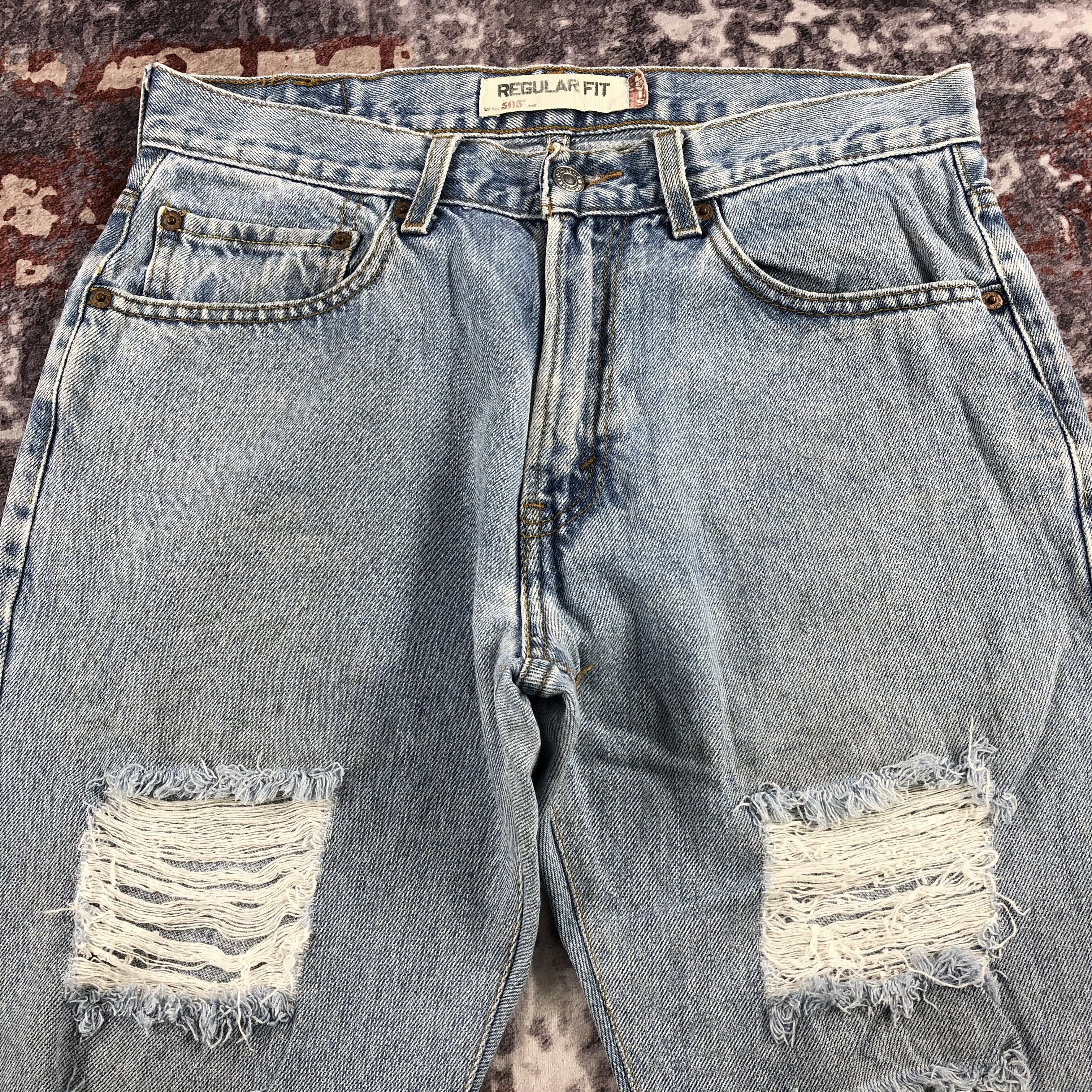 Levi's × Vintage Vintage Light Wash Levis 505 Jeans-JM2242 Size US 32 / EU 48 - 3 Thumbnail