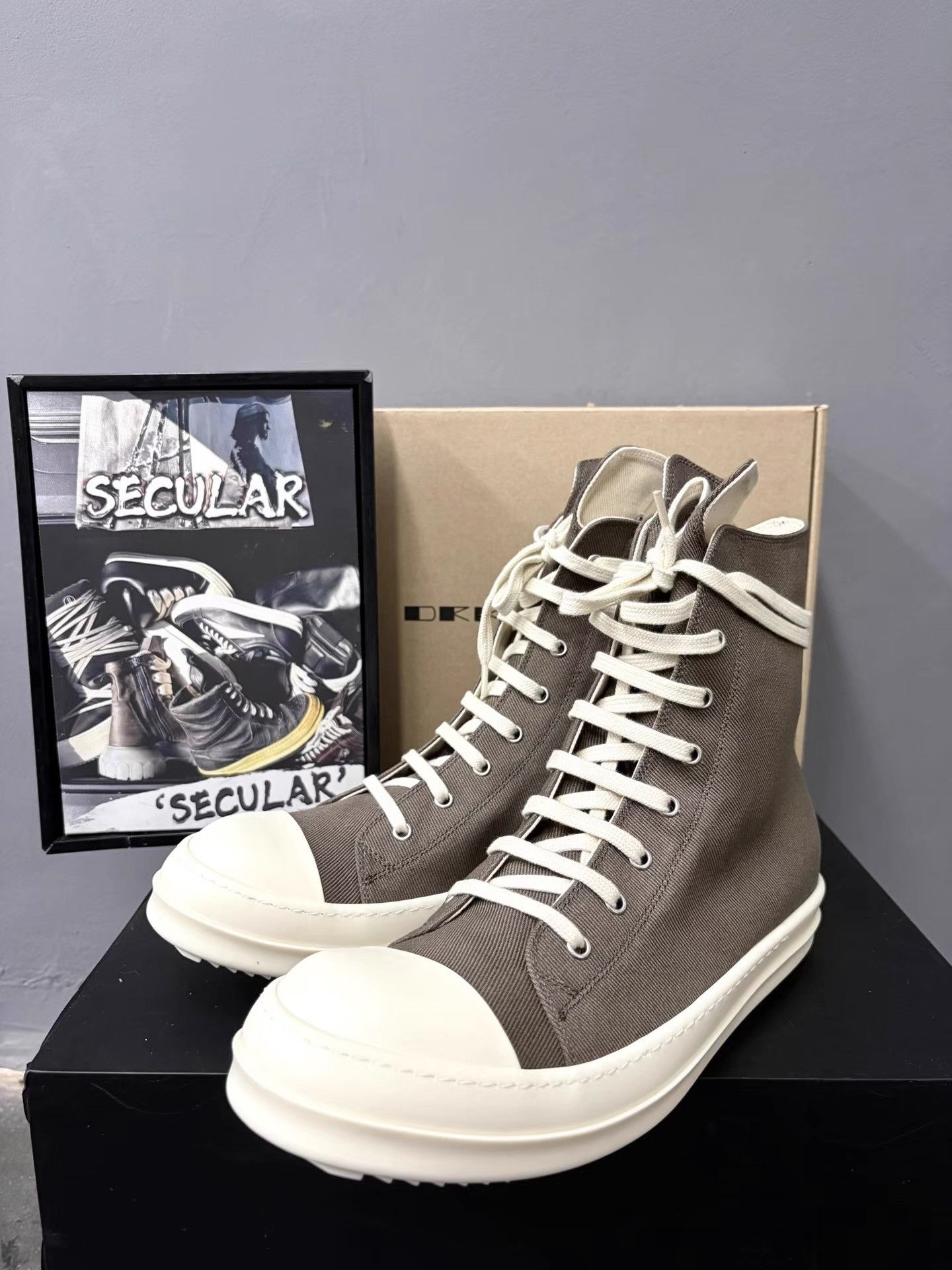 Rick Owens Rick Owens DRKSHDW High-Top Big Converse Sneakers K34 Size US 7 / EU 40 - 1 Thumbnail