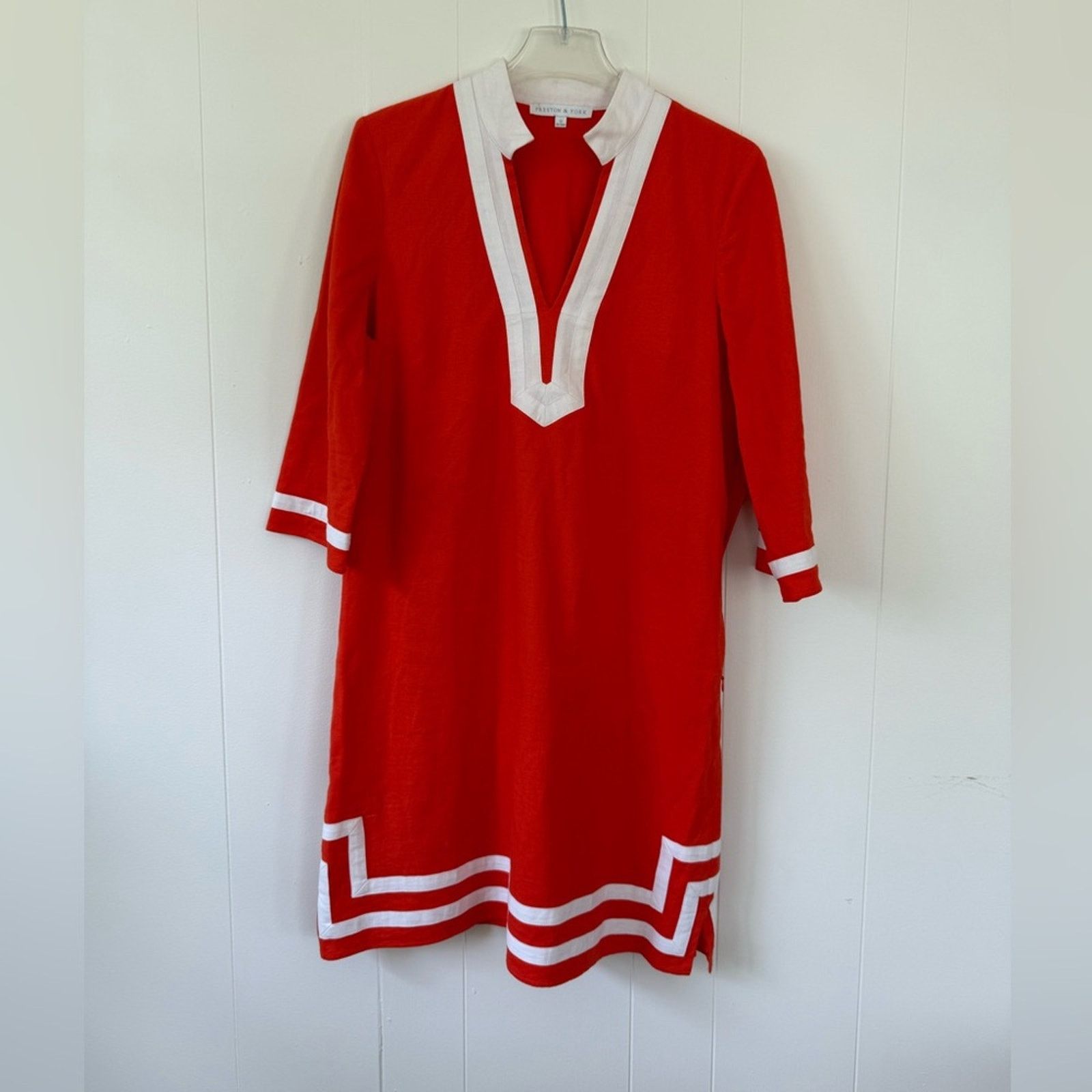 Preston & York Preston & York Size 12 Linen Blend 3/4 Sleeve Shift Dress Size XL / US 12-14 / IT 48-50 - 2 Thumbnail