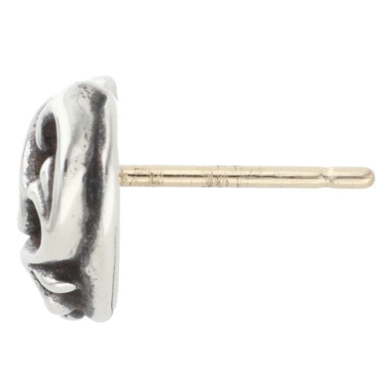 Chrome Hearts Chrome Hearts Silver Heart Stud Earring Size ONE SIZE - 4 Thumbnail