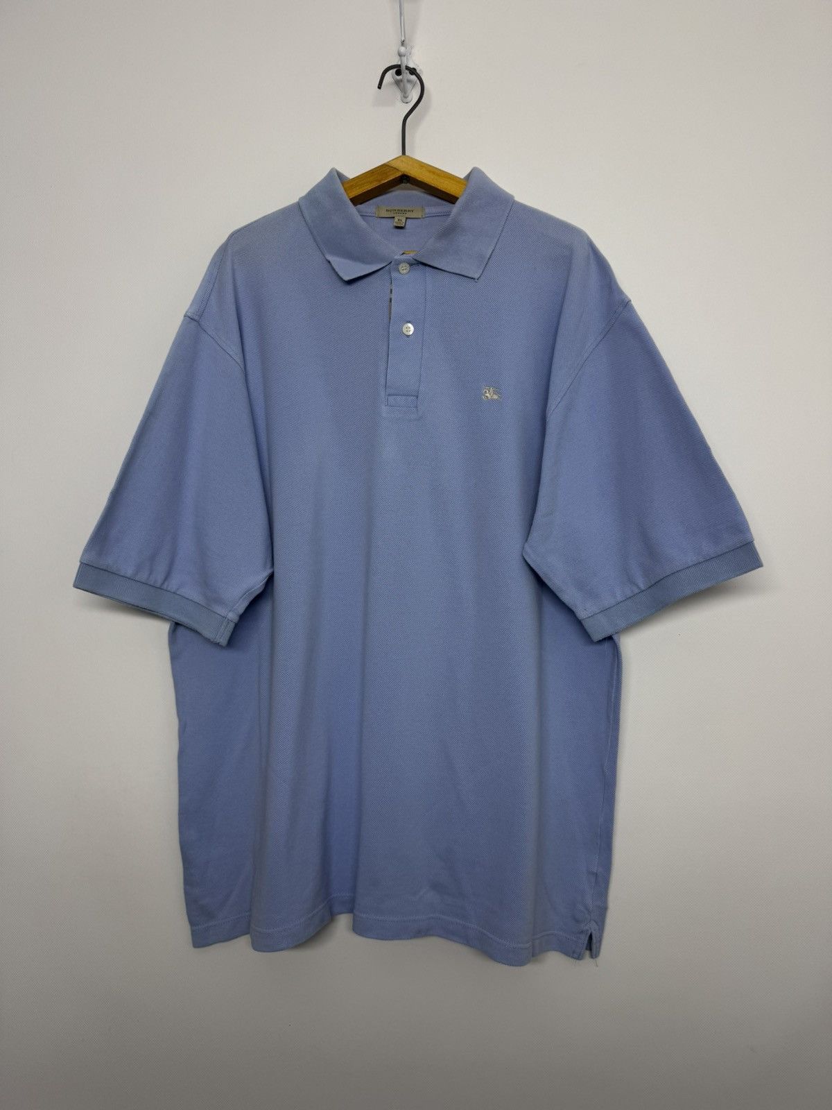 Burberry BURBERRY London Blue Short Sleeve Polo Shirt Size US XL / EU 56 / 4 - 5 Thumbnail