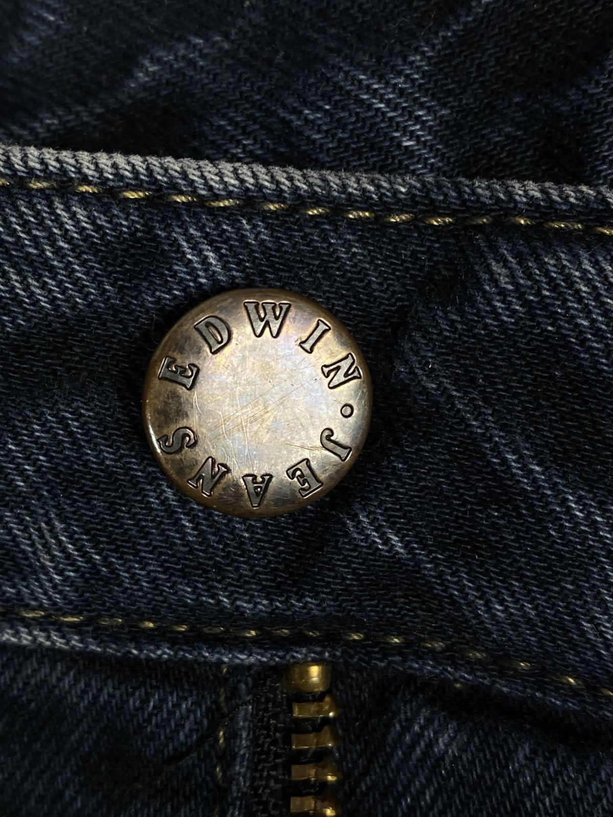 Edwin Edwin Louisiana Tokyo Japanese Washed Black High Waisted Size US 34 / EU 50 - 13 Thumbnail