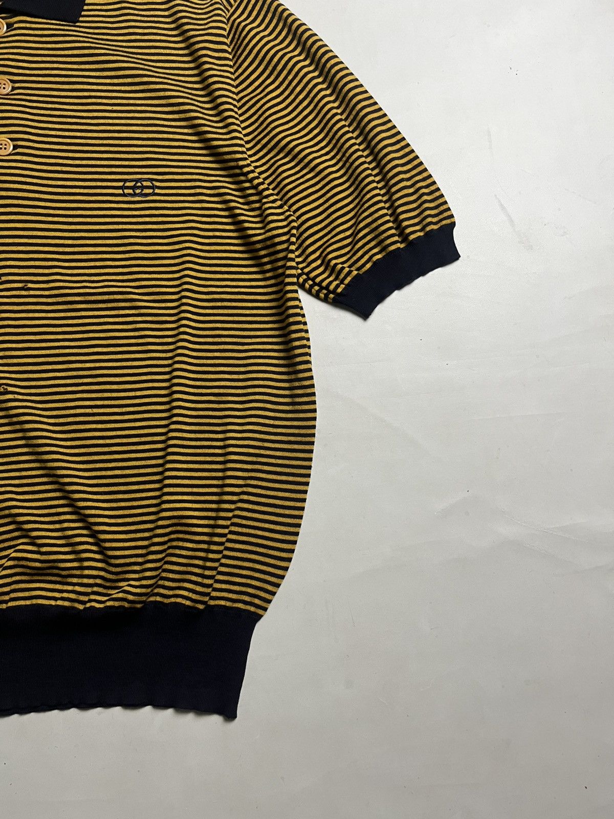 Gucci 💸ACCEPT BINDING💸 Vintage Gucci Polo stripe shirt Size US M / EU 48-50 / 2 - 3 Thumbnail