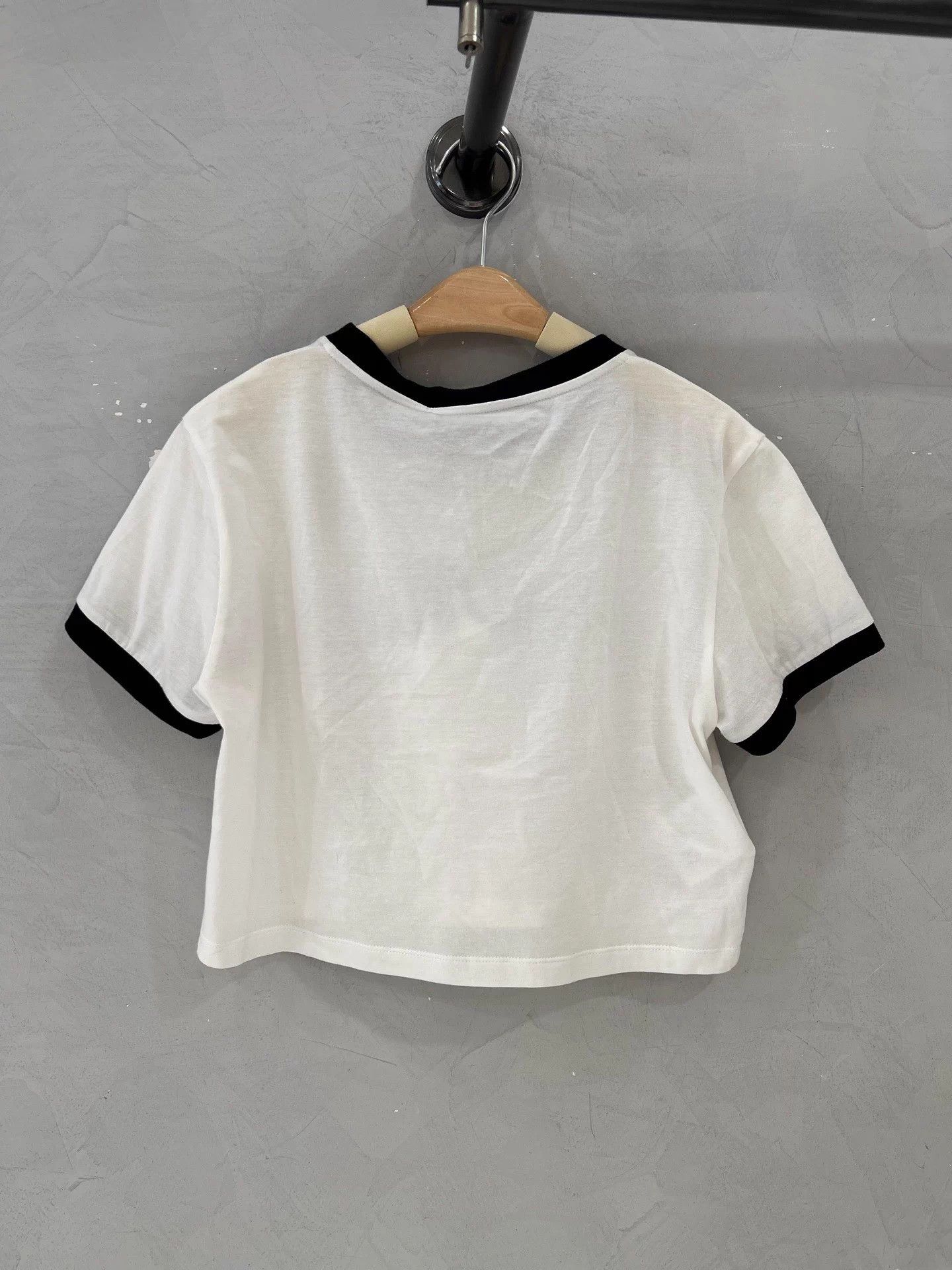 Miu Miu MIU MIU 24 H Letter Logo Horizontal Short Sleeve Crop L Size L / US 10 / IT 46 - 5 Thumbnail
