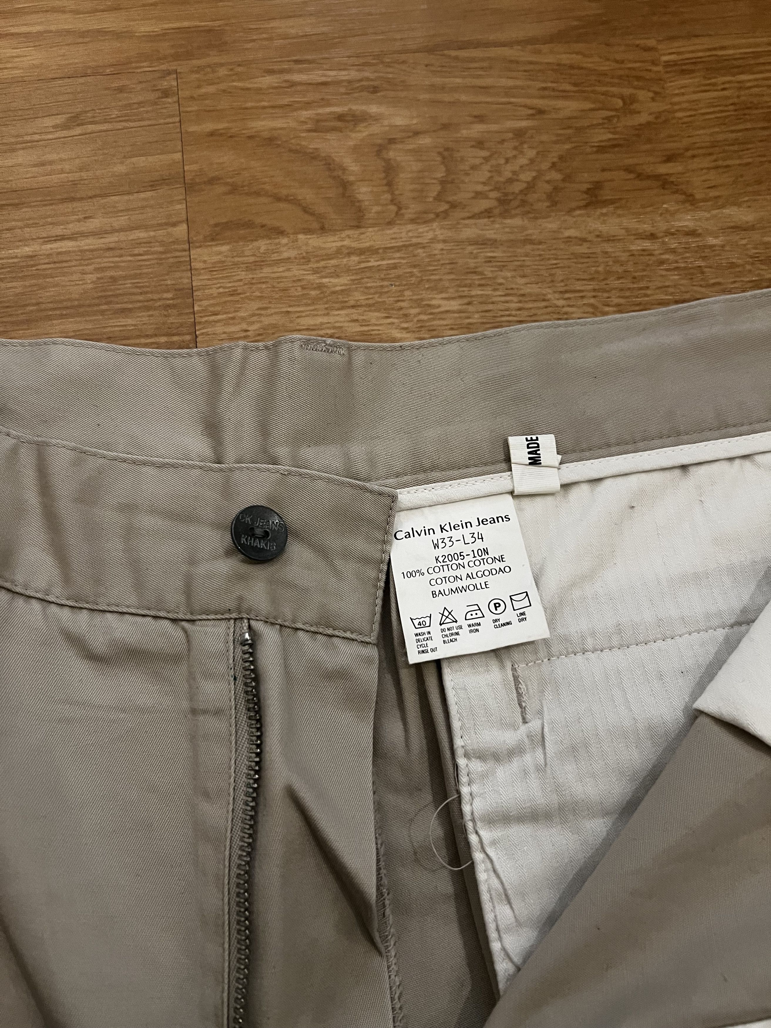 Calvin Klein Calvin Klein Beige Trousers Size 33 Size US 33 - 7 Thumbnail
