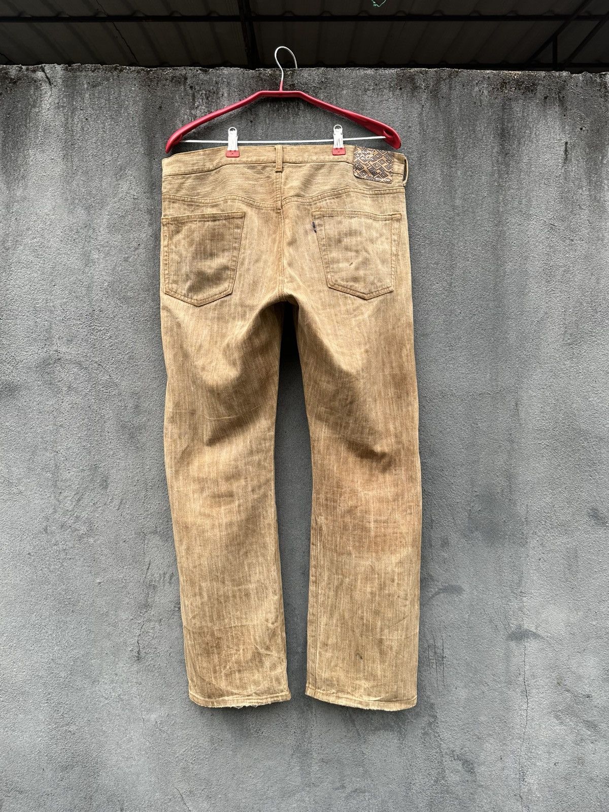 Takeo Kikuchi 👹Vintage Takeo Kikuchi Wool Baggy Jeans Size US 31 - 3 Thumbnail