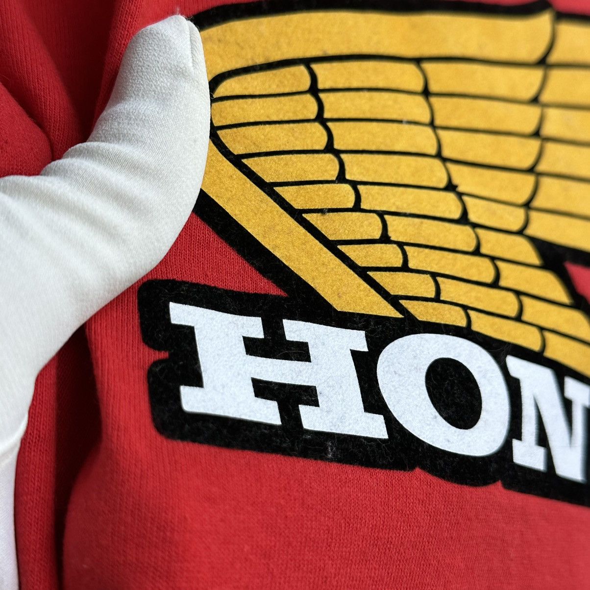 Honda Vintage Honda Racing Velour Big Logo Tee Size US M / EU 48-50 / 2 - 4 Thumbnail