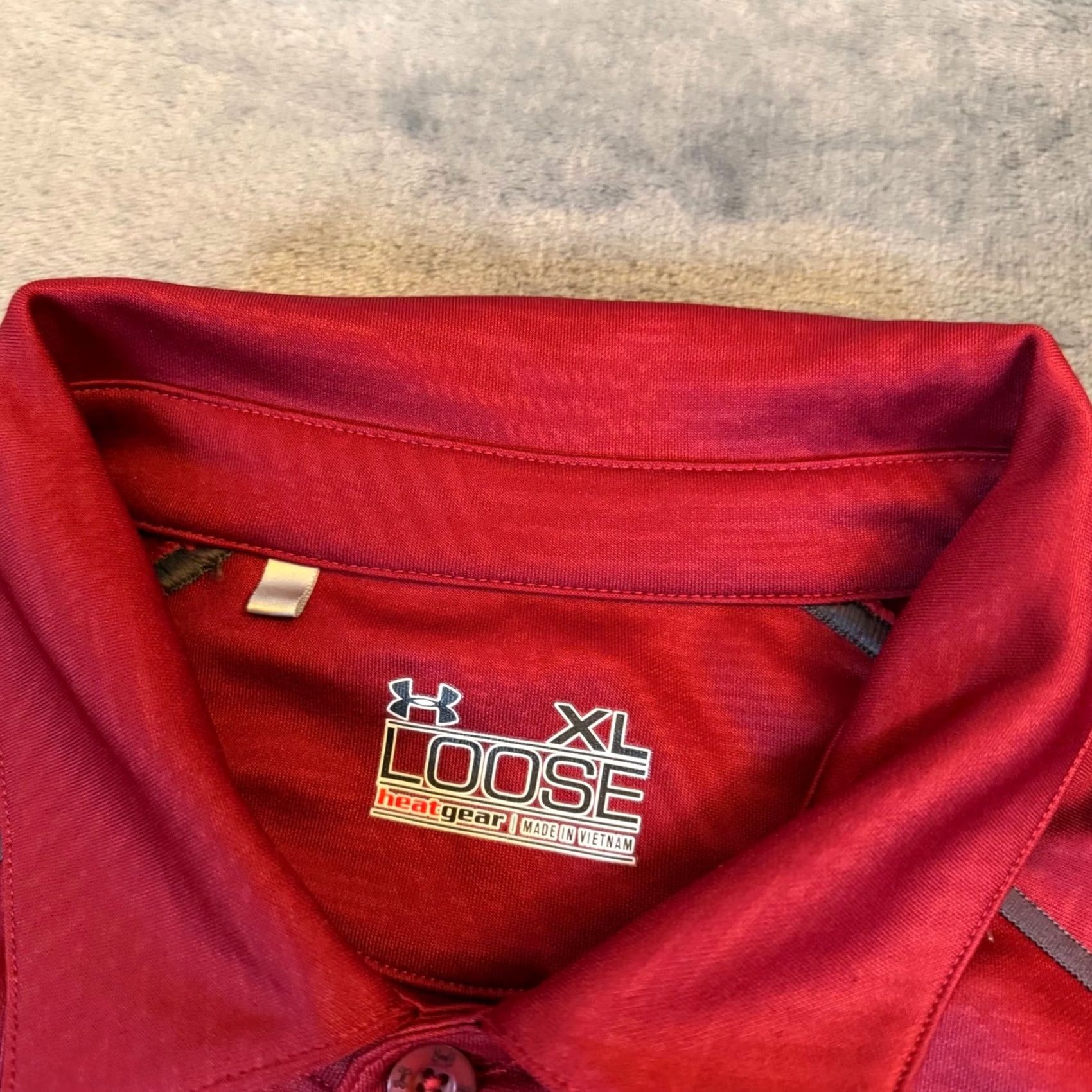 Under Armour Under Armour HeatGear Polo Shirt Mens XL Red Iowa State Embroidered Logo Polo Shirt Golf Activewear Casual Athletic Loose Fit Size XL Mens Size US XL / EU 56 / 4 - 2 Thumbnail