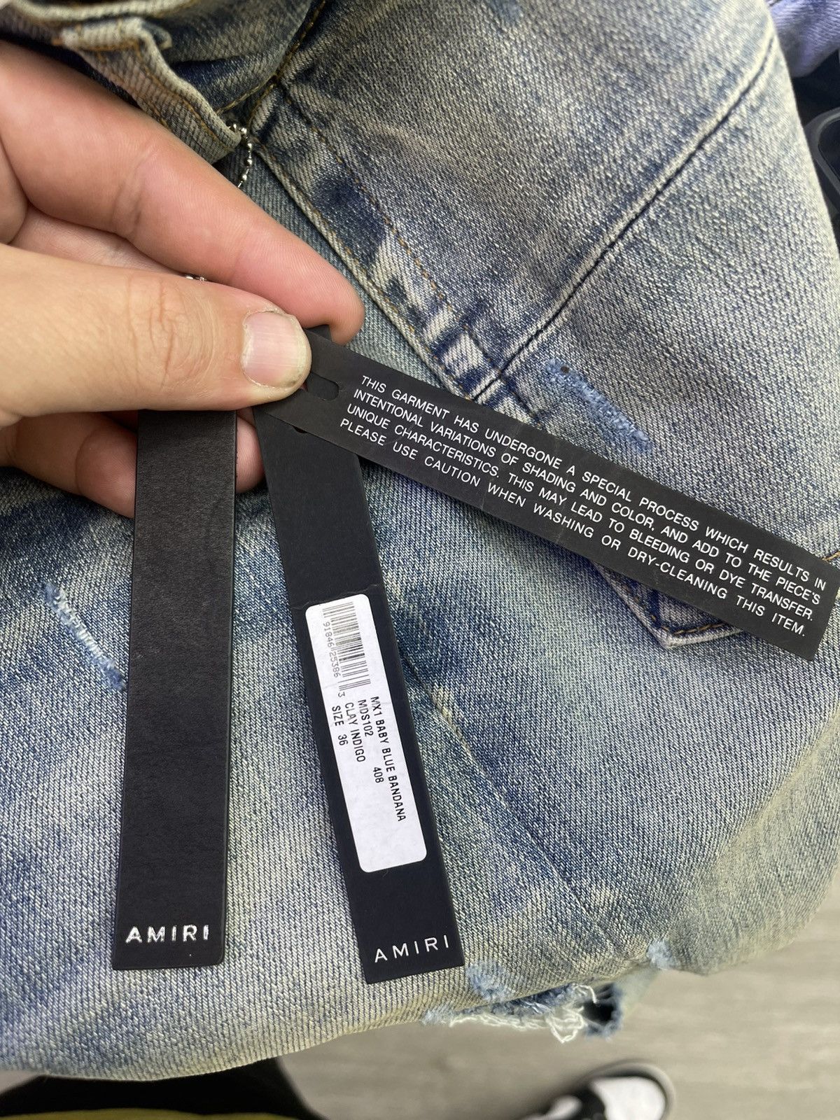 Amiri Amiri Mx1 baby blue bandana Size US 36 / EU 52 - 7 Thumbnail