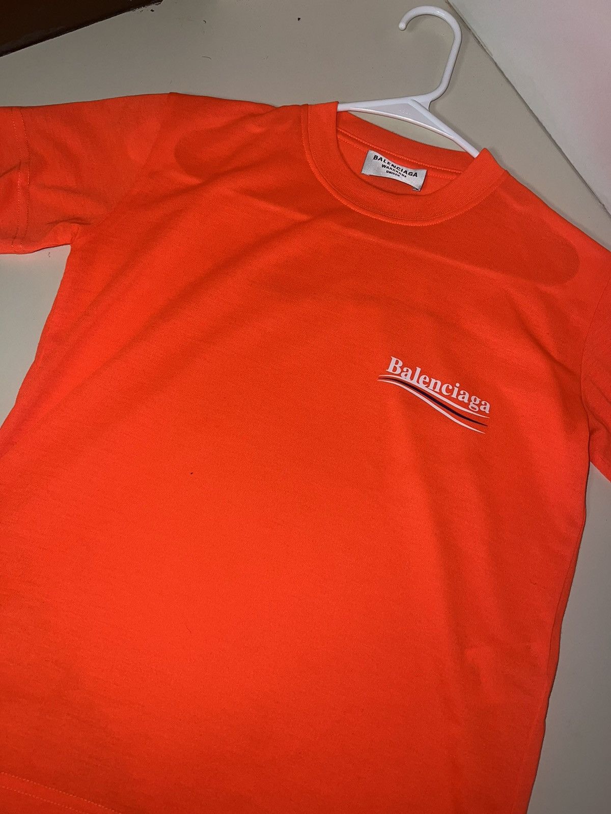 image of Balenciaga T-Shirt in Orange, Women's (Size XS)