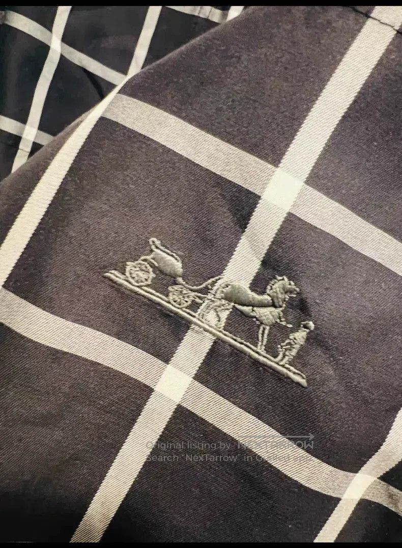 Hermes Hermes Classic Plaid Shirt Size XXS / US 00 / IT 34 - 2 Thumbnail