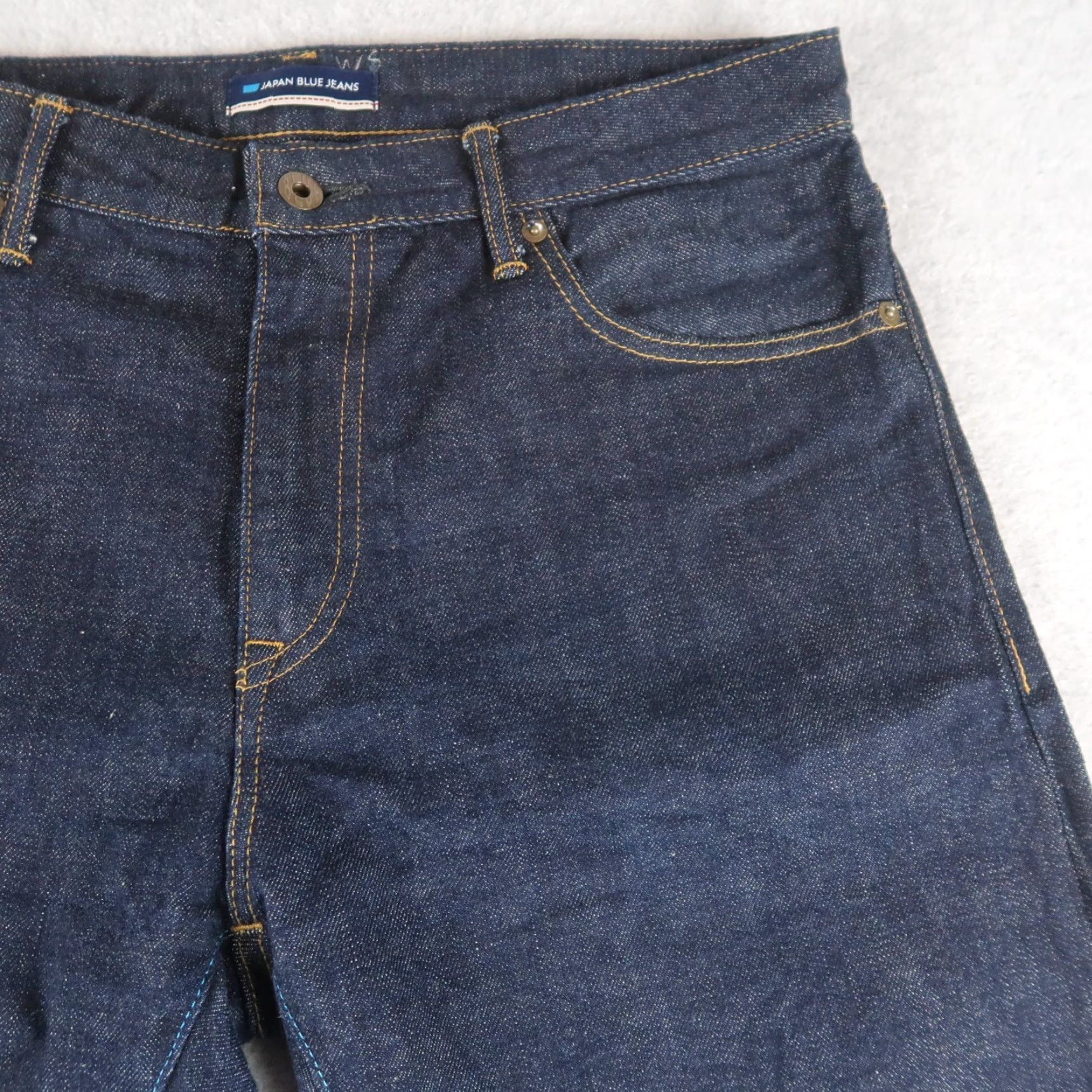 Japan Blue Japan Blue Jeans Mens 32x31.5 Straight Cotton Raw Denim Made in Japan Size US 32 / EU 48 - 3 Thumbnail