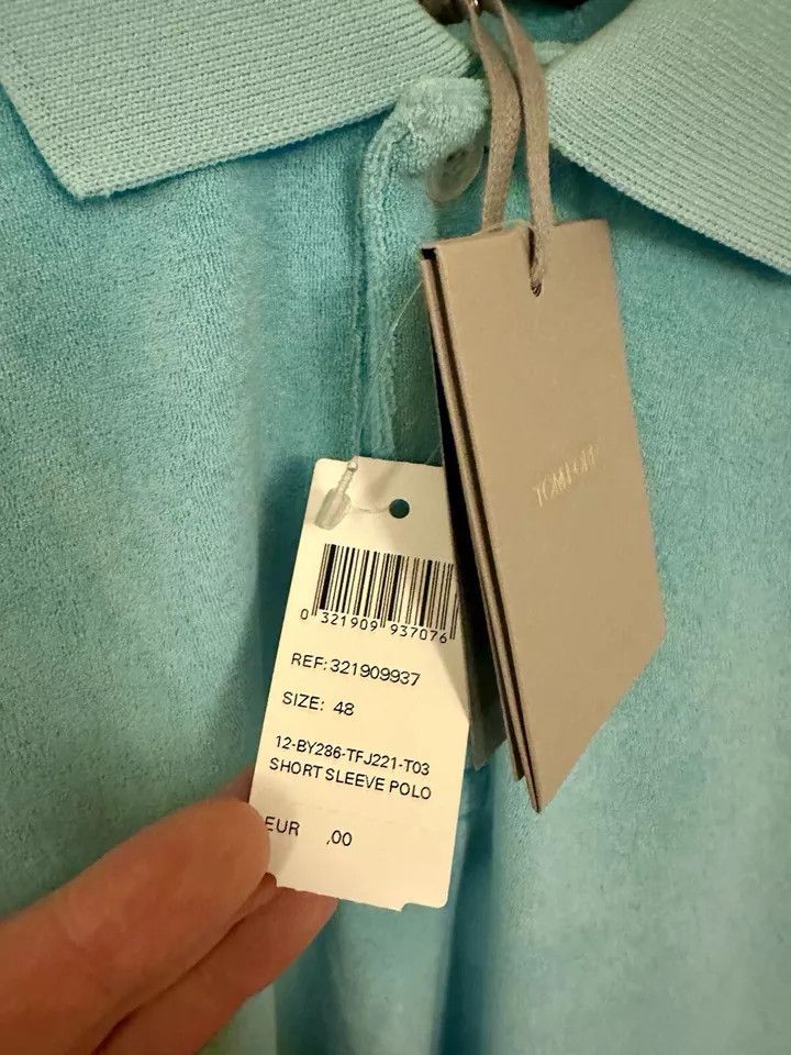 Tom Ford o1ebxxf0225 Polo Shirt in Light Blue Size US M / EU 48-50 / 2 - 8 Thumbnail