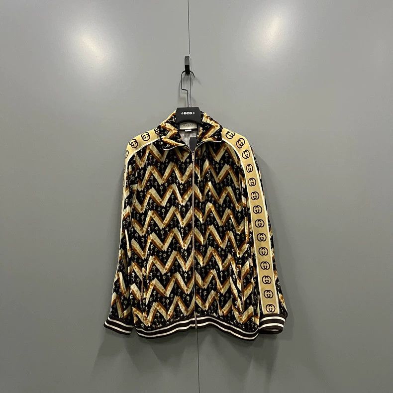 Gucci Velvet Striped Jacket in Size M - dmc
